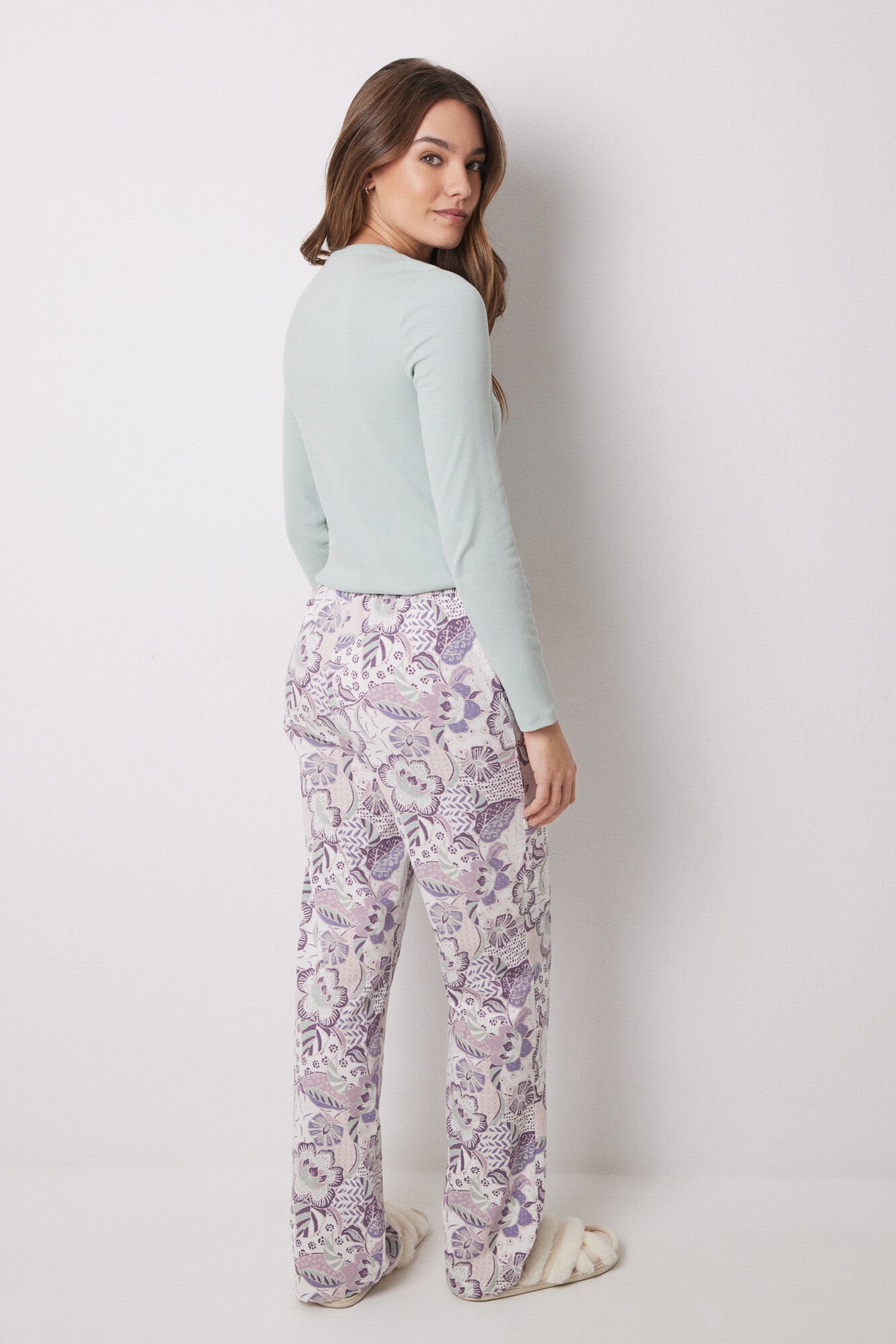 Women Secret_Floral 100% Cotton Long Bottoms_3709643_75_04