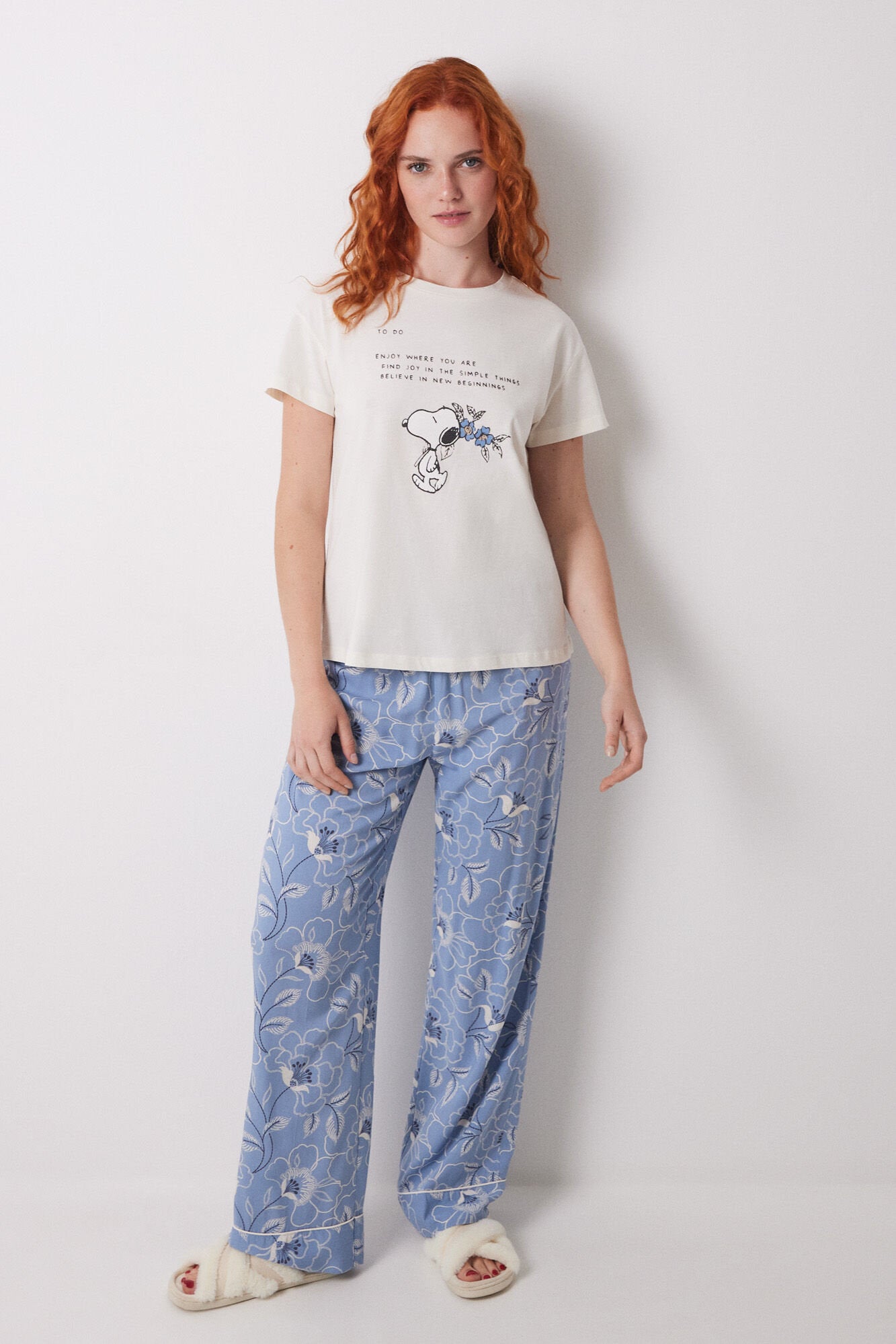 Women Secret_Long Trouser with Blue Flower Print_3709651_17_01