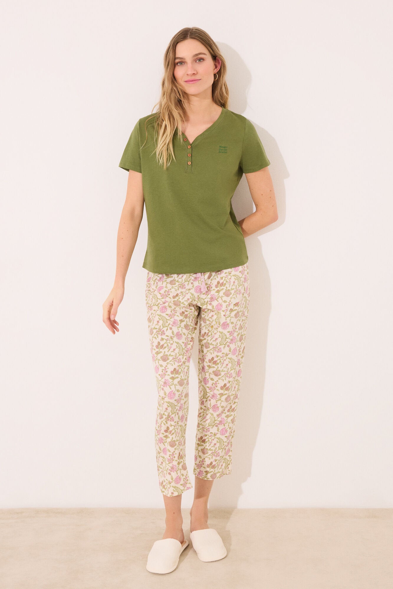 Women Secret_Long Carrot Trouser 100% Cotton Flower_3709655_98_02