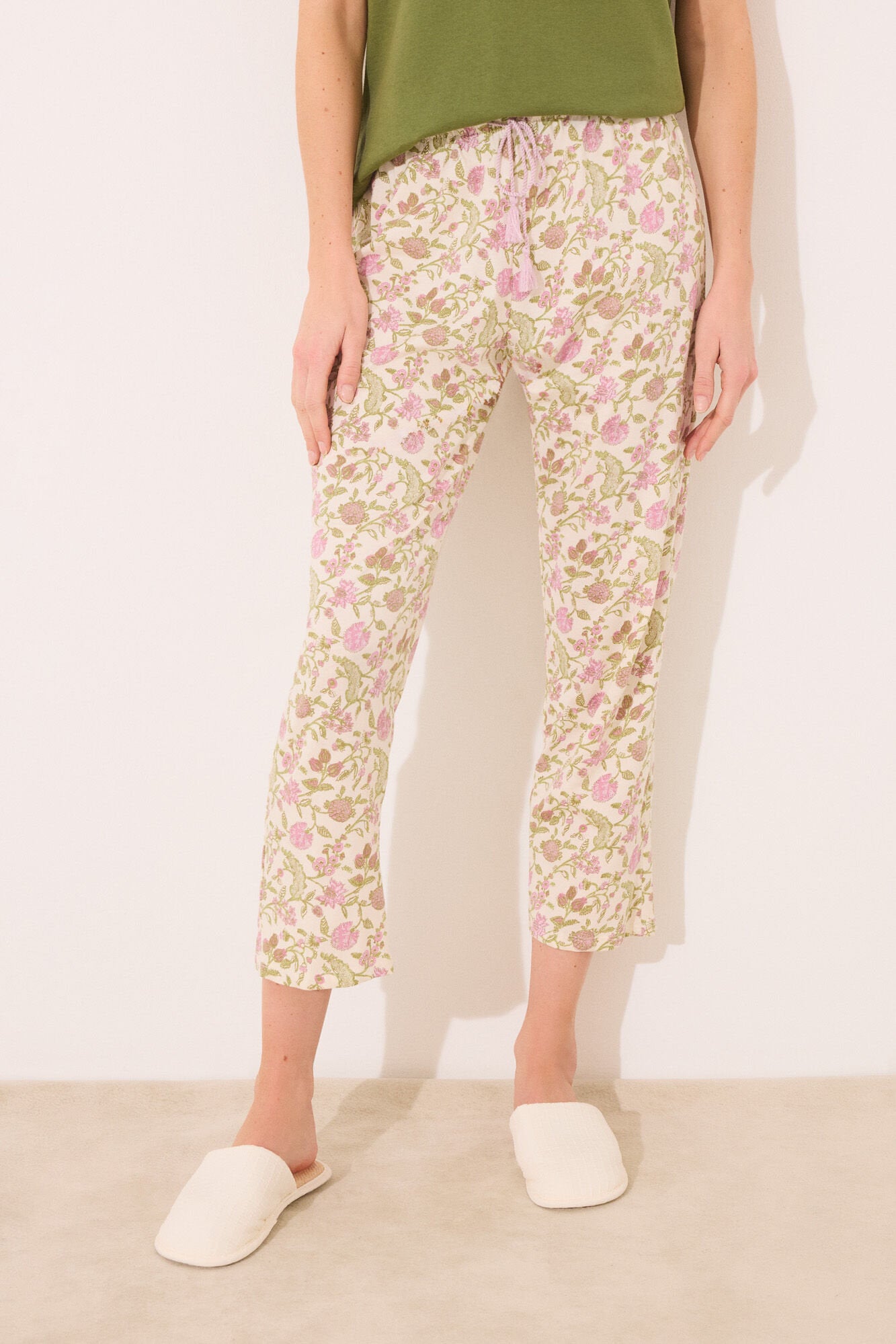 Women Secret_Long Carrot Trouser 100% Cotton Flower_3709655_98_04