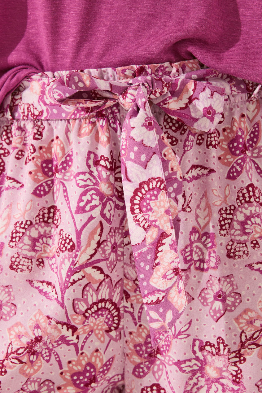 Women Secret_Pink Print Viscose Long Trouser_3709673_73_04