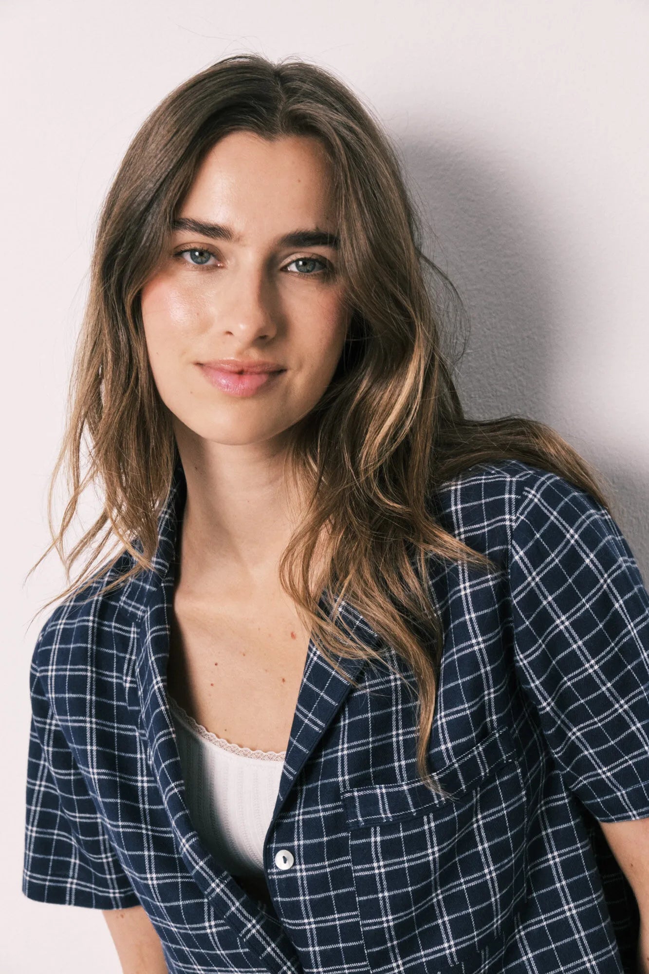 Women Secret Blue Print Women Blue Plaid Cotton Classic Pyjamas SKU: 3793065_19 Image 04
