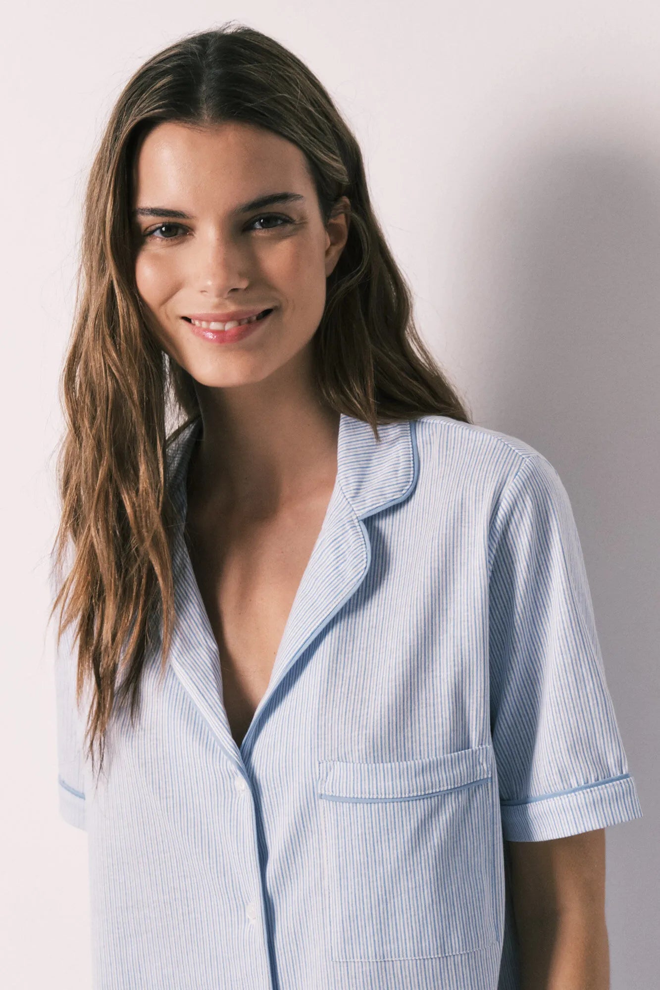 Women Secret Blue Print Women Blue 100% Cotton Printed Classic Pyjamas SKU: 3793069_19 Image 04