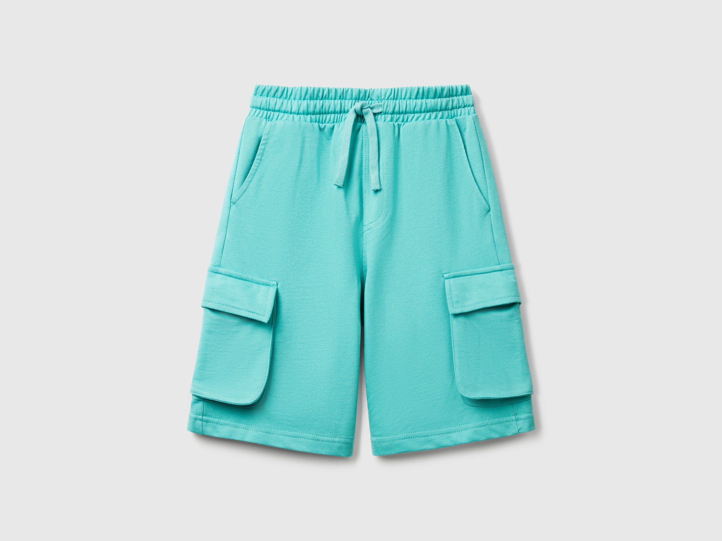 Benetton_Cargo Shorts in Light Sweat Fabric_39DJC902N_08N_01