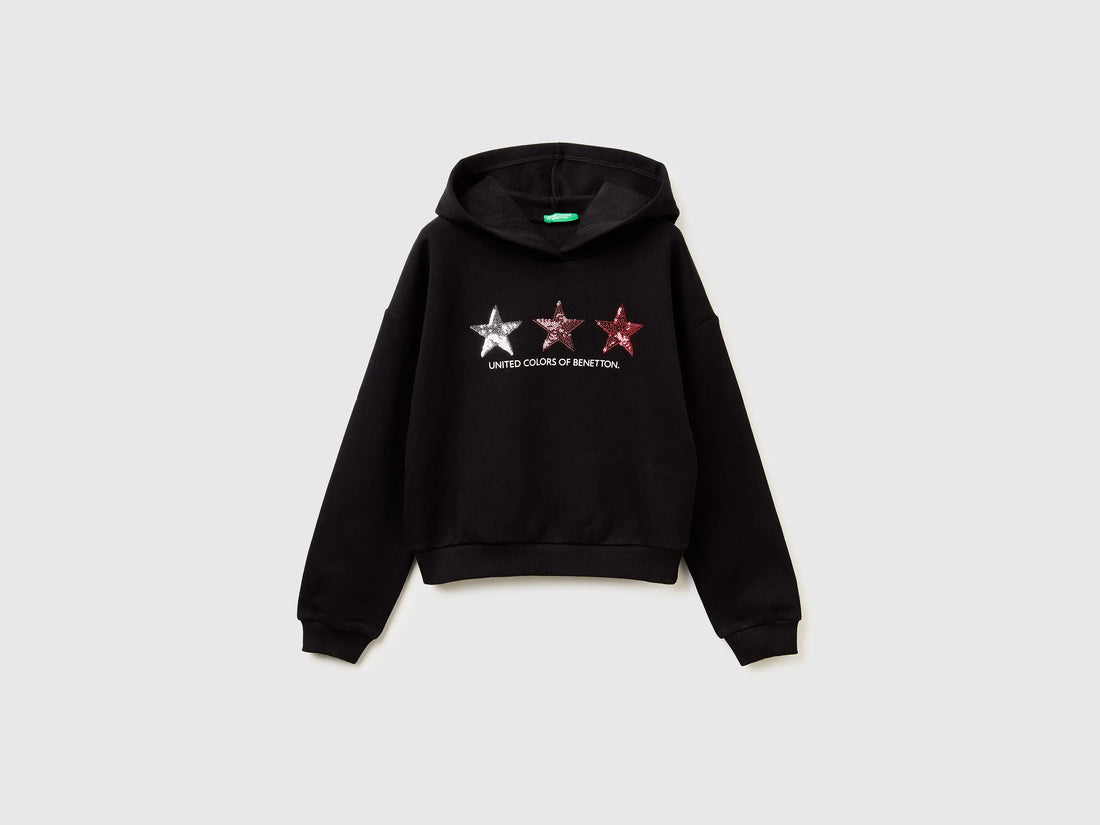 Benetton_Black_Hoodie with Sequins_39M2C205E_100_01