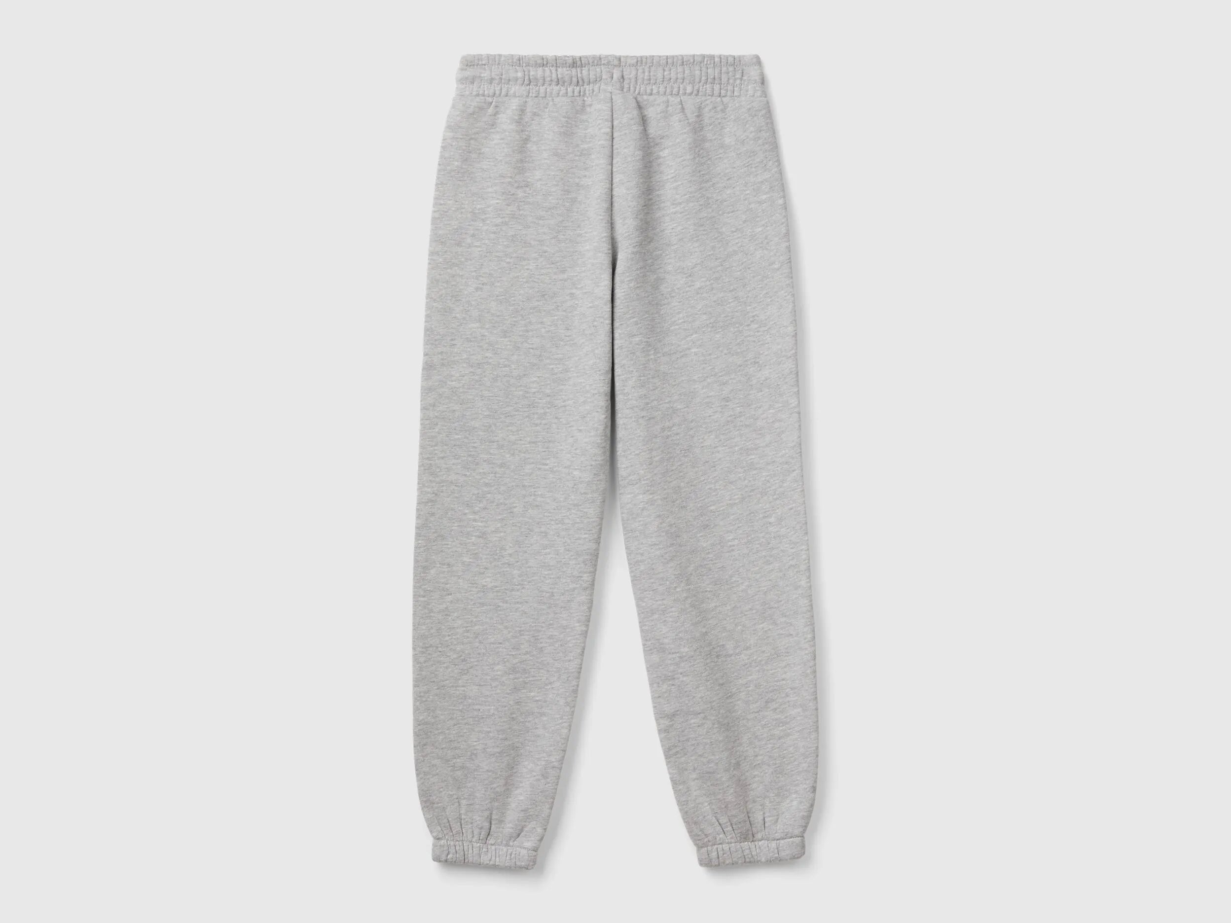 Benetton_Light Gray_Sweat Joggers with Drawstring_39M2CF05I_501_02