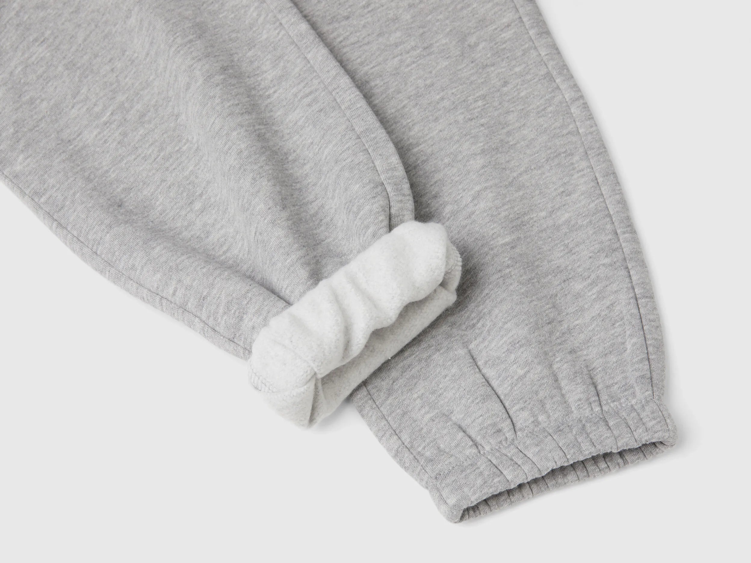 Benetton_Light Gray_Sweat Joggers with Drawstring_39M2CF05I_501_03