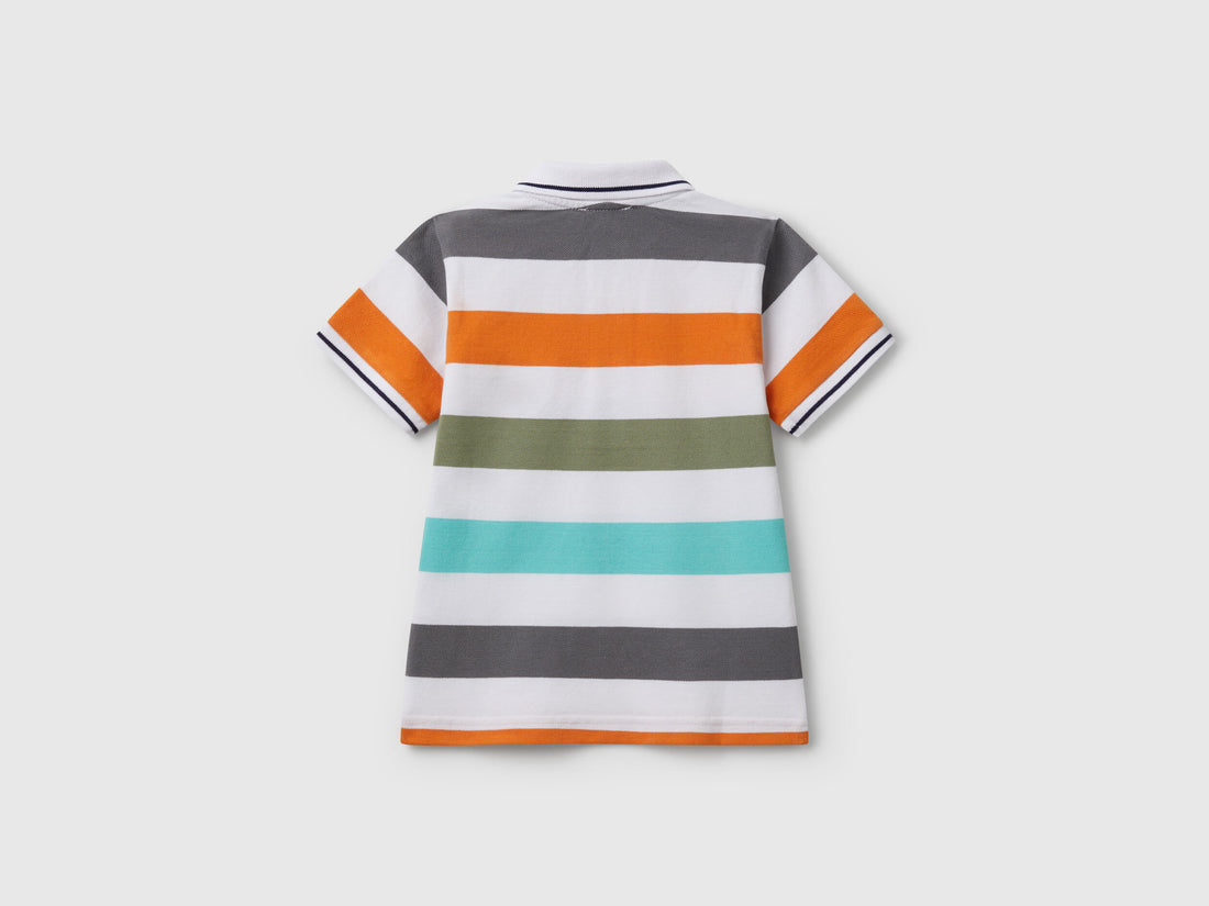 Benetton_Striped Short Sleeve Polo Shirt_39QAG300V_907_02