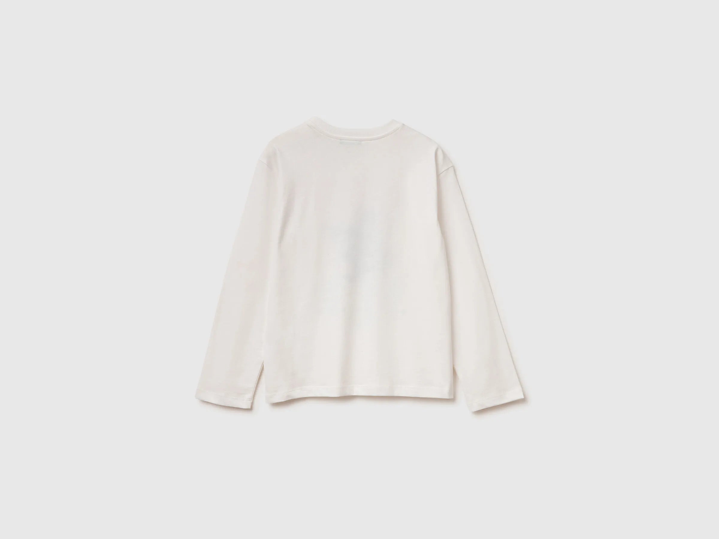 Benetton_Creamy White_T-Shirt in Warm Cotton with Print_3ATNC10R8_074_02