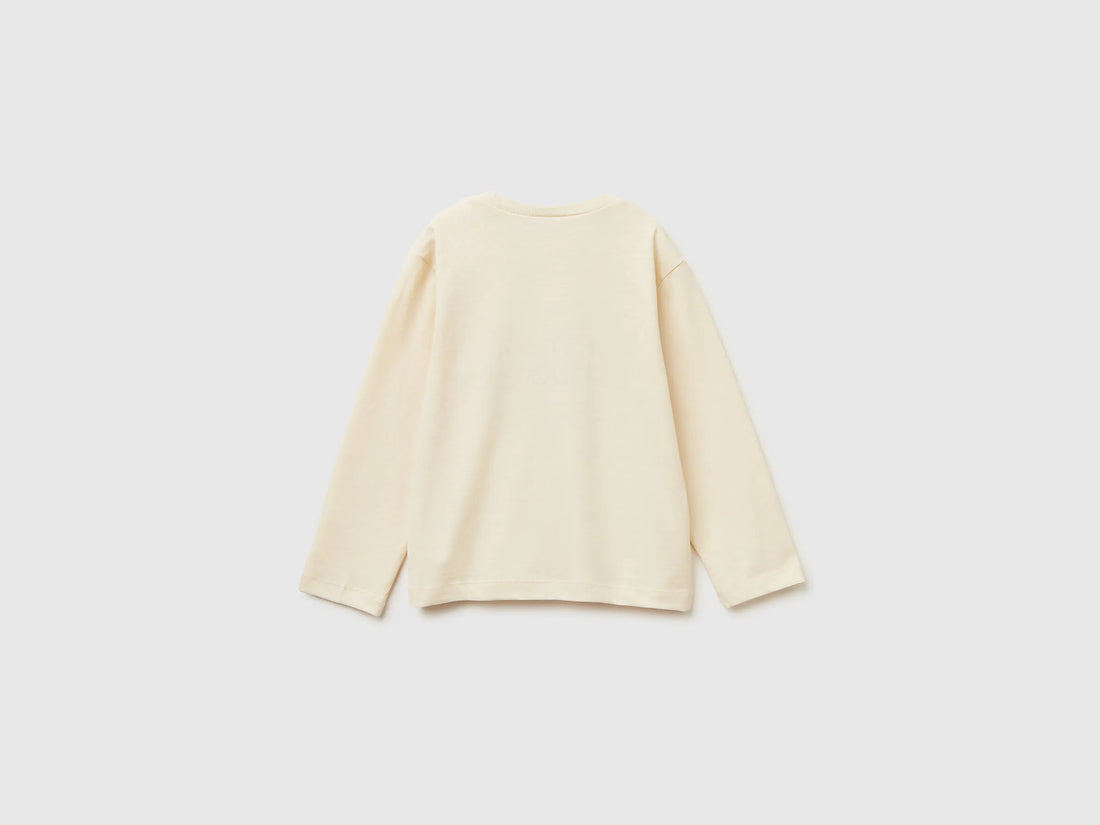 Benetton_Creamy White_Crew Neck T-Shirt in Warm Cotton_3ATNG10KT_3C9_02