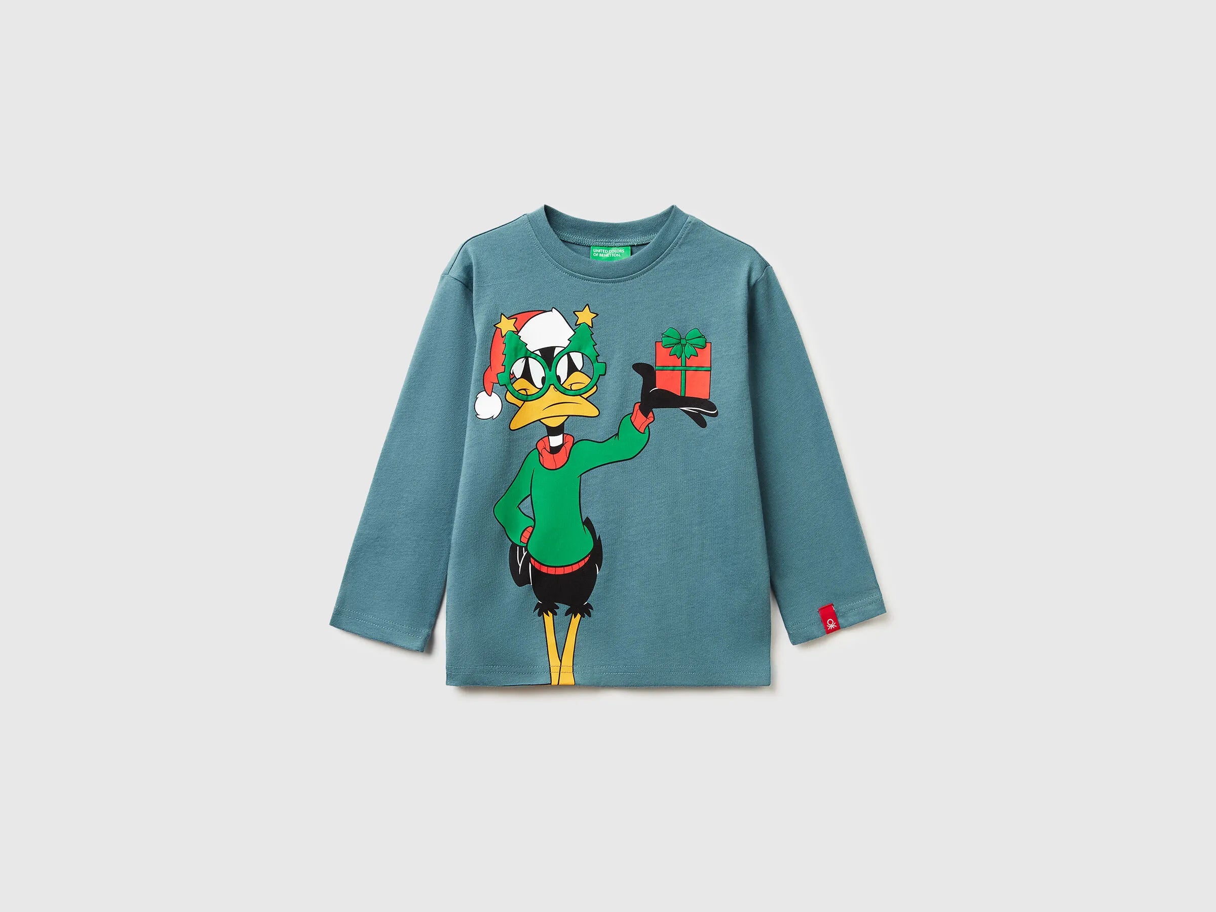 Benetton_Turquoise_Daffy Duck ©Looney Tunes Christmas T-Shirt_3ATNG10L4_19W_01