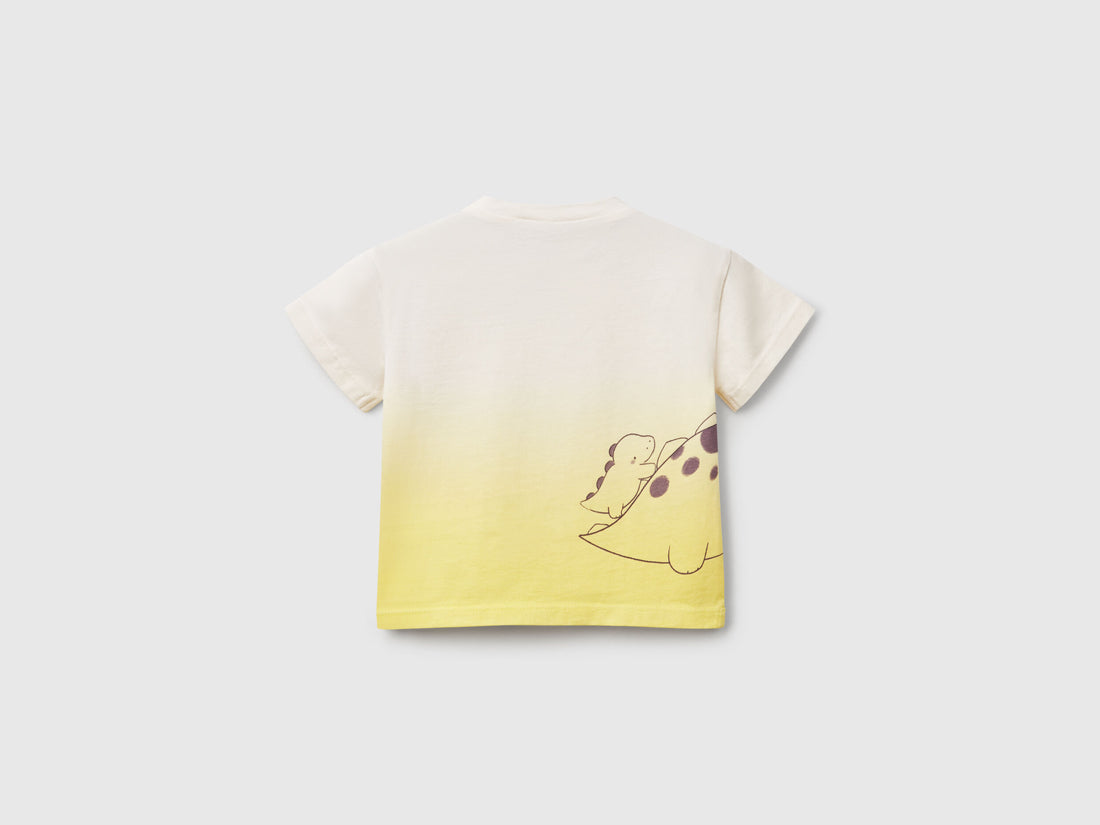Benetton_Dip-Dye T-Shirt with Print_3BL0A105Z_6H3_02