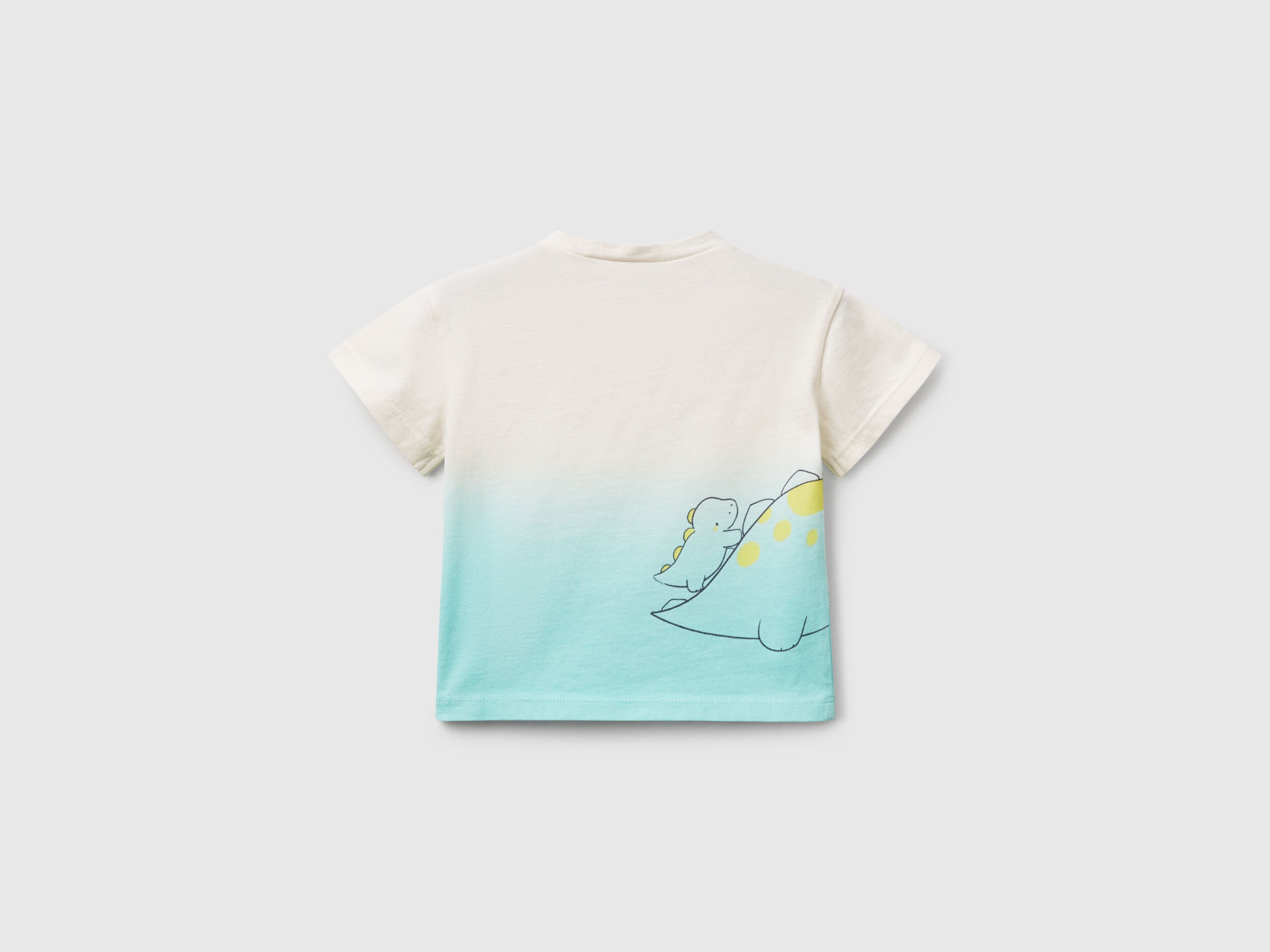 Benetton_Dip-Dye T-Shirt with Print_3BL0A105Z_78T_02