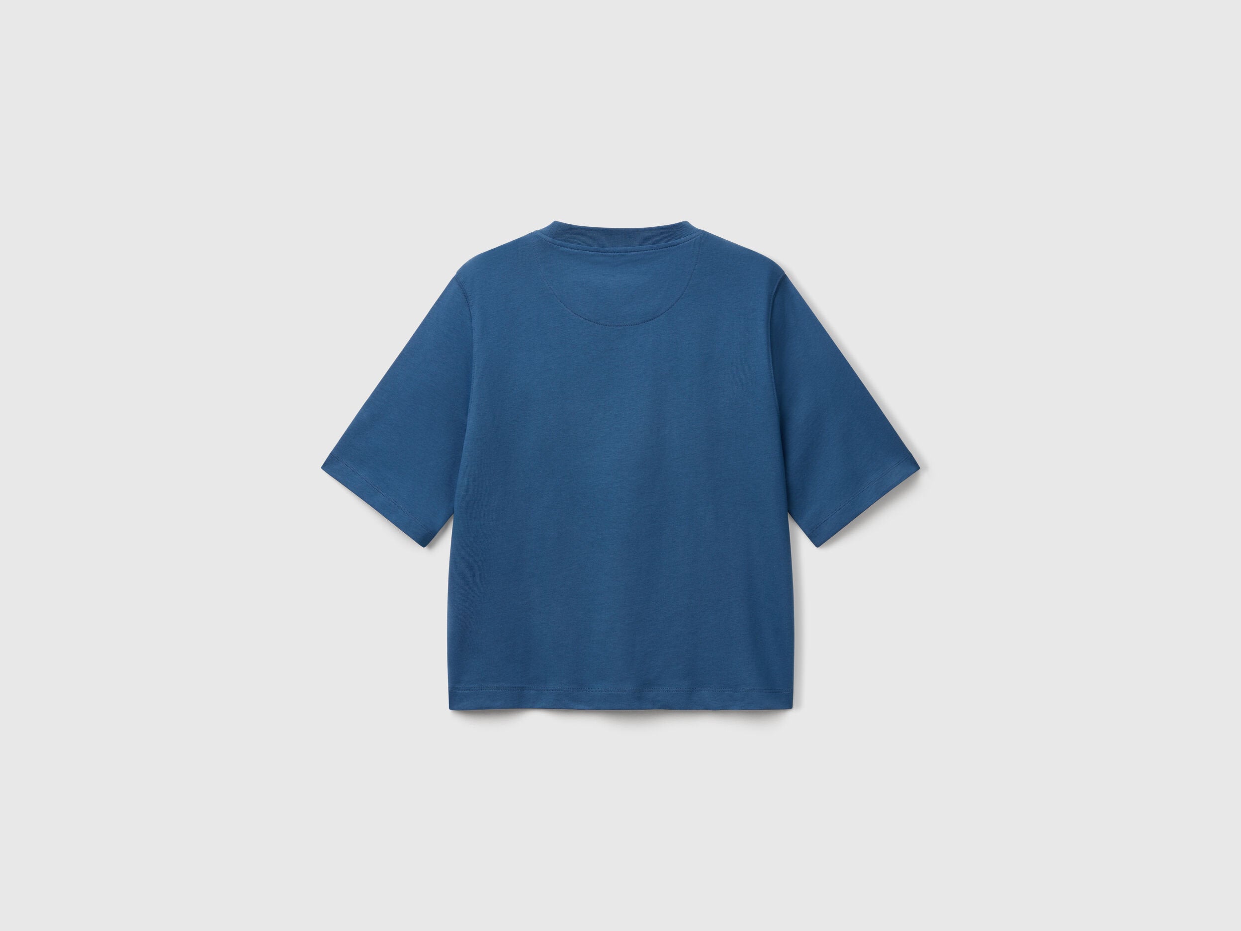 Benetton_T-Shirt with Logo Print_3BL0D109D_217_04