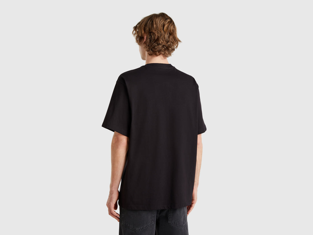 Benetton_T-Shirt with Print on Front and Back_3BL0U10A2_902_02