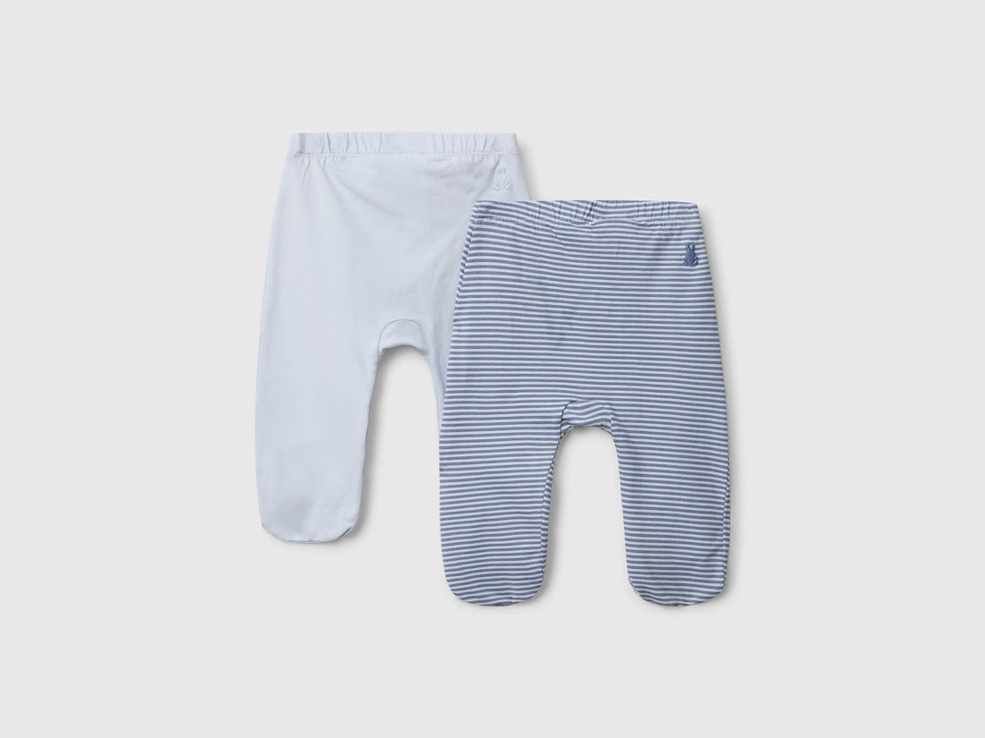 Benetton_Light Blue_Two Pairs of Trousers in Cotton_3DKAAF02H_903_02