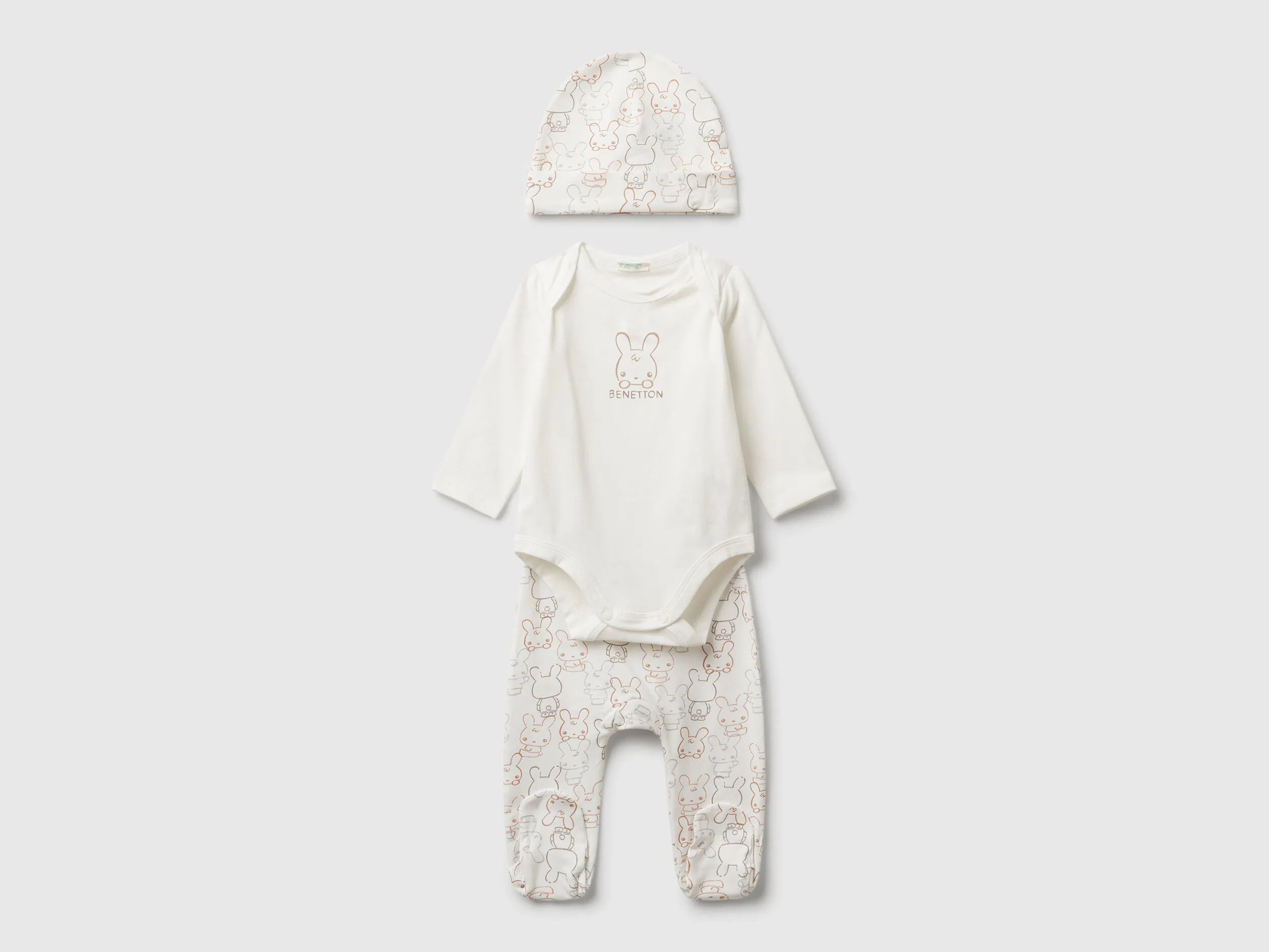 Benetton_Creamy White_Stretch Cotton Outfit_3DKAAK01C_901_01