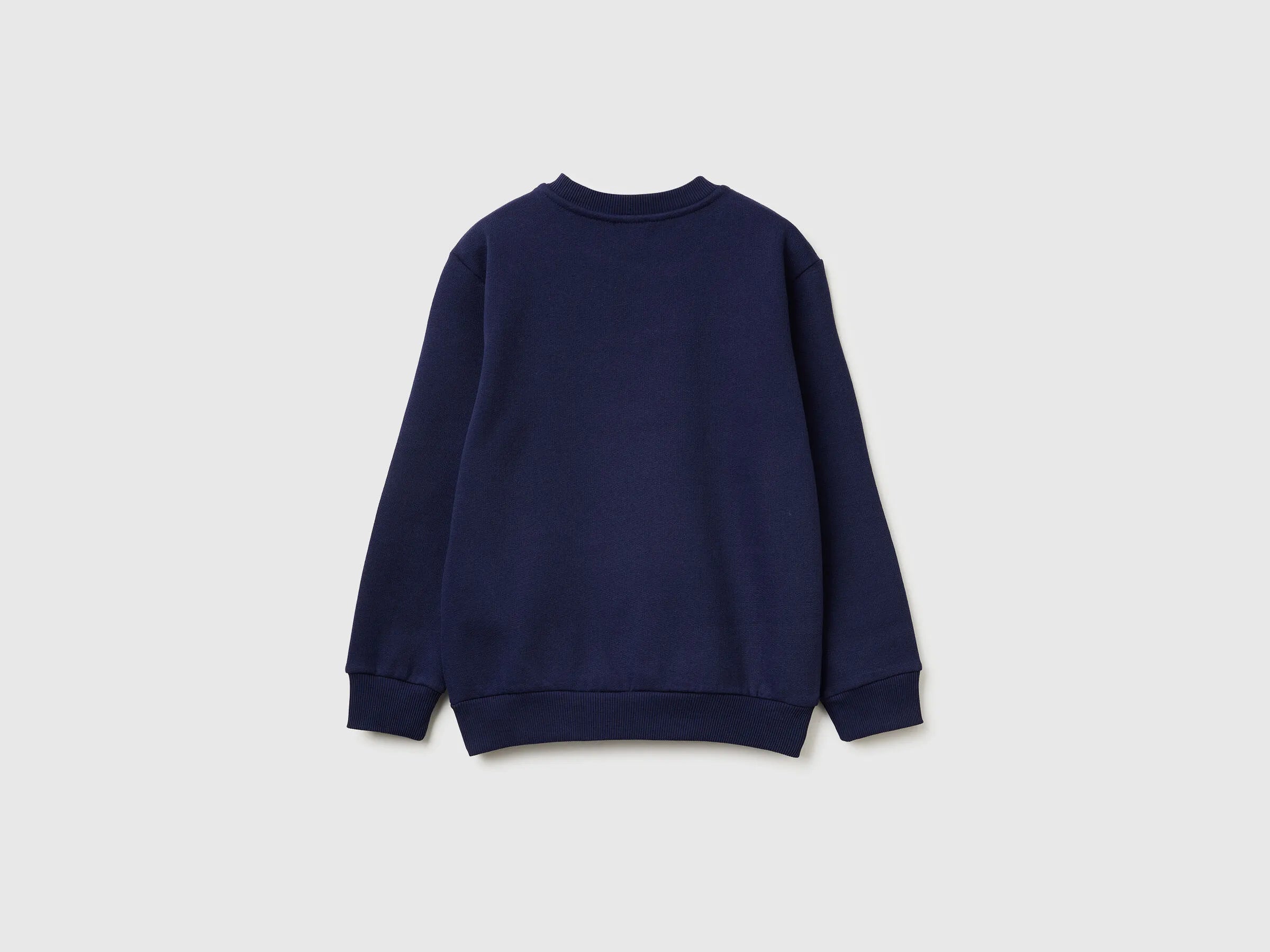 Benetton_Dark Blue_Warm Sweatshirt with Logo_3EB5C10R5_252_02