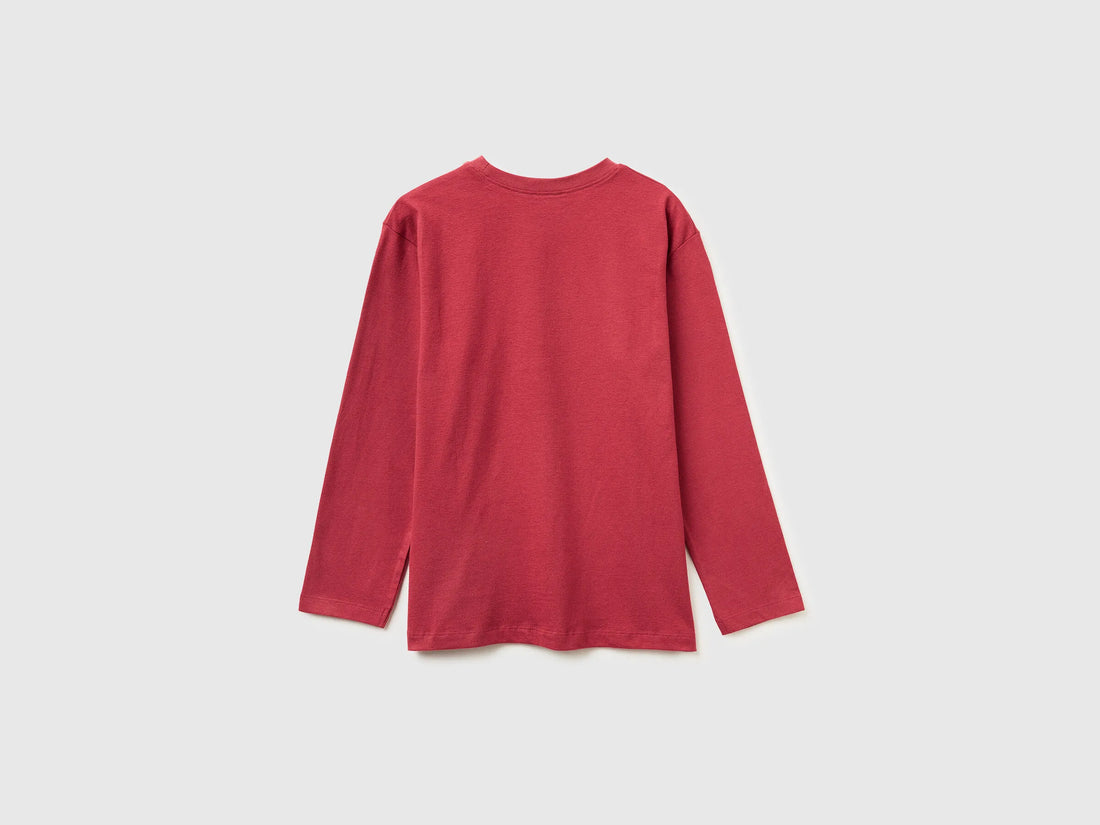 Benetton_Coral_T-Shirt in Warm Cotton with Print_3EG9C10R9_39J_02