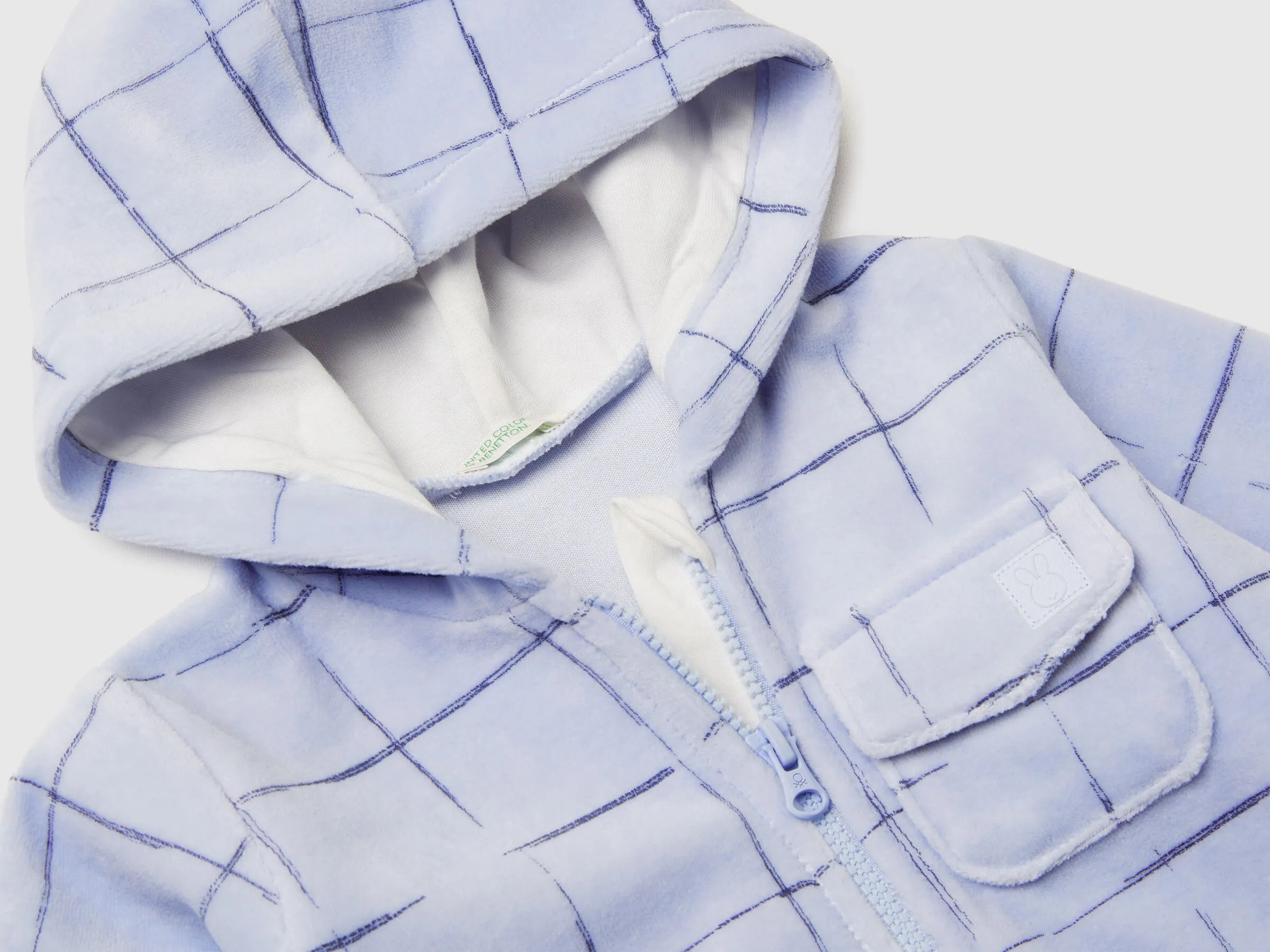 Benetton_Sky Blue_Check Chenille Sweatshirt_3EOAA501Q_72P_03