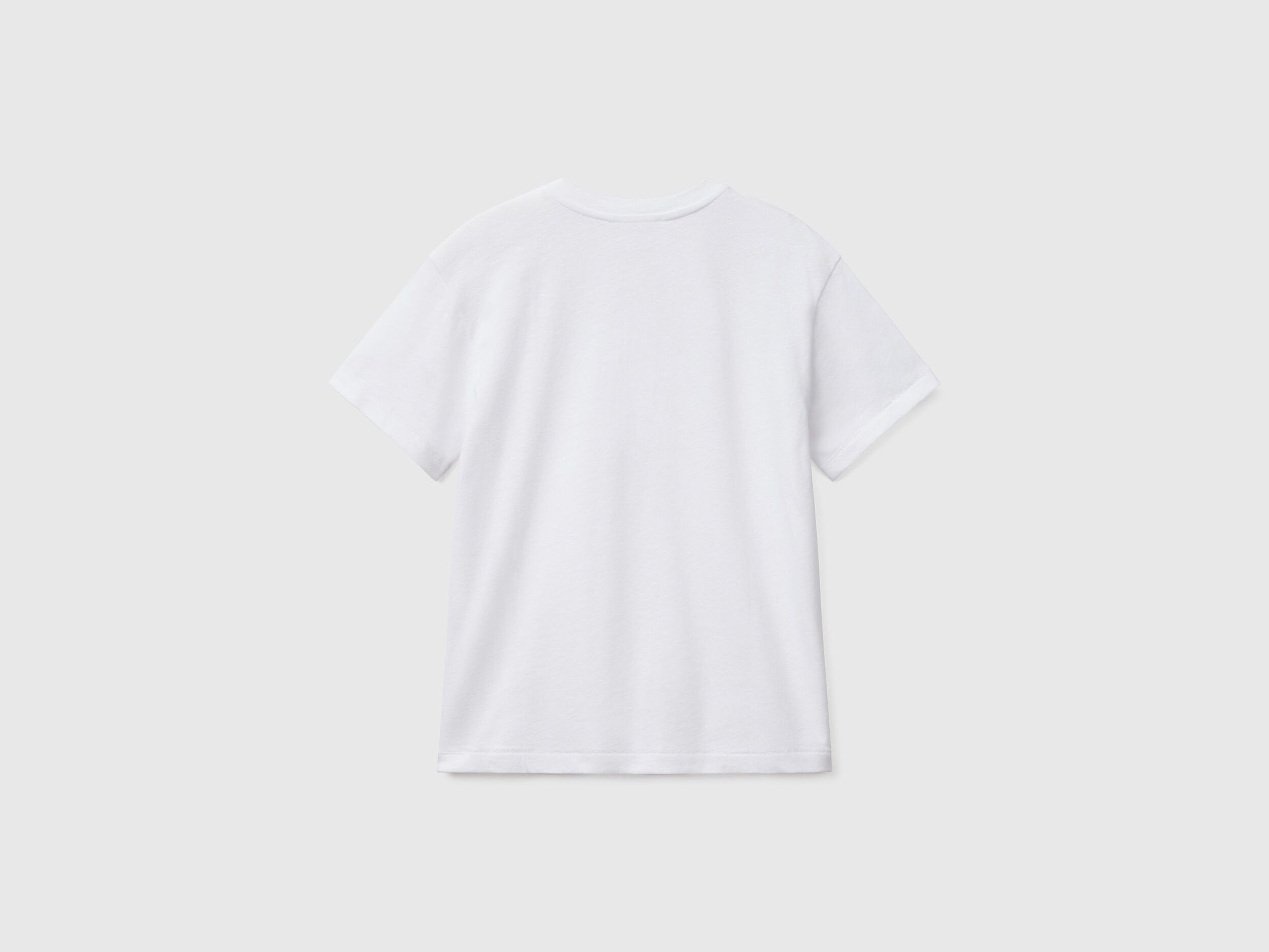 Benetton_T-Shirt with Henley Neck_3F4JC10NN_101_02