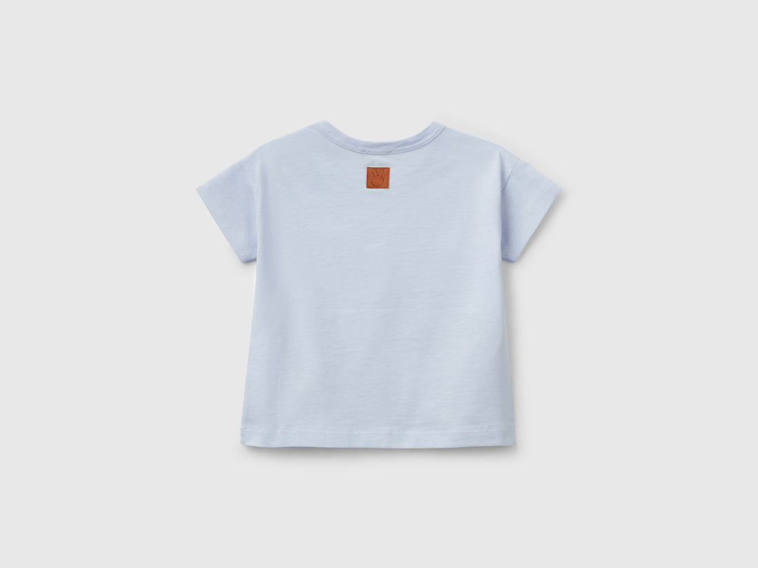 Benetton_Boxy Fit T-Shirt with Print_3I1XA105R_081_02