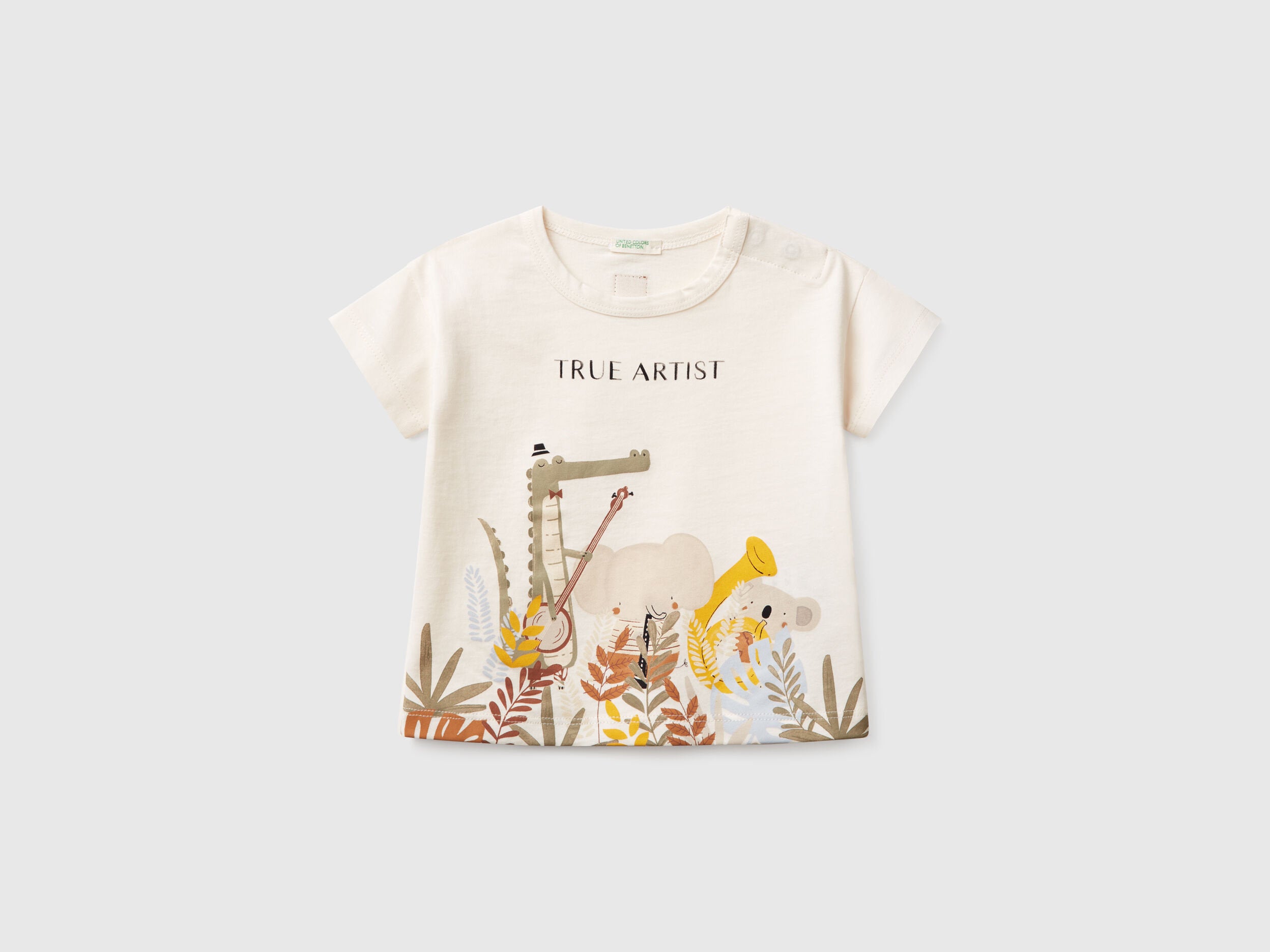 Benetton_Boxy Fit T-Shirt with Print_3I1XA105R_0R2_01