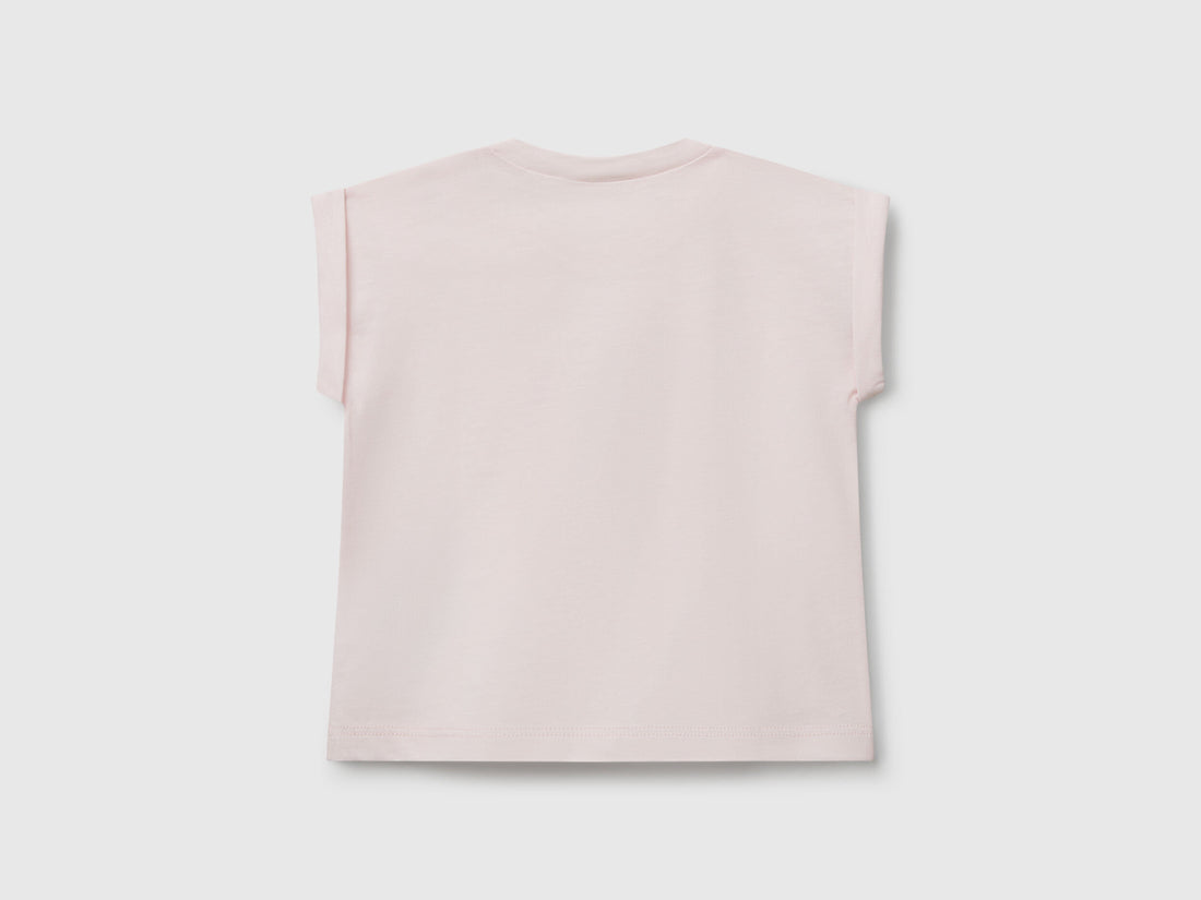 Benetton_Short Sleeve T-Shirt with Print_3I1XA106A_00H_02