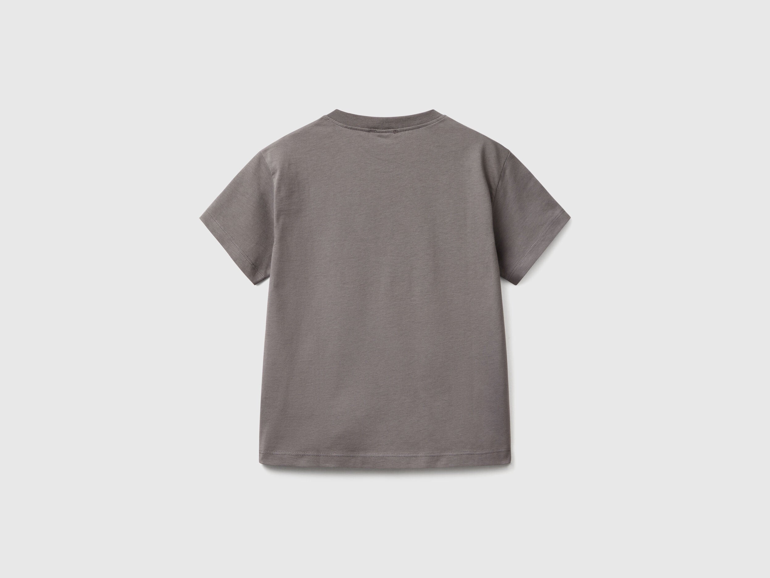 Benetton_Short Sleeve T-Shirt in 100% Cotton_3I1XC10N3_00W_02