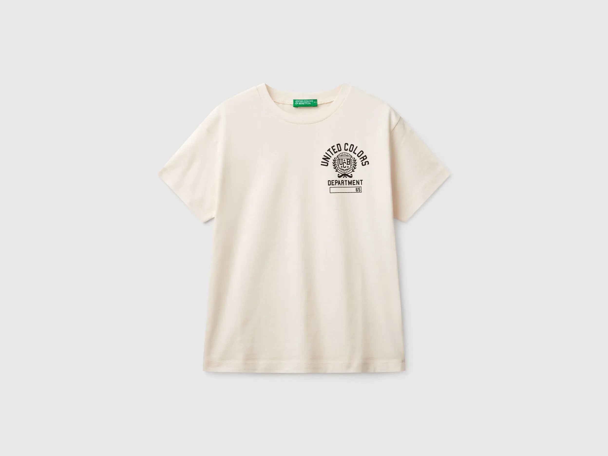 Benetton_Short Sleeve T-Shirt in 100% Cotton_3I1XC10N3_0R2_01