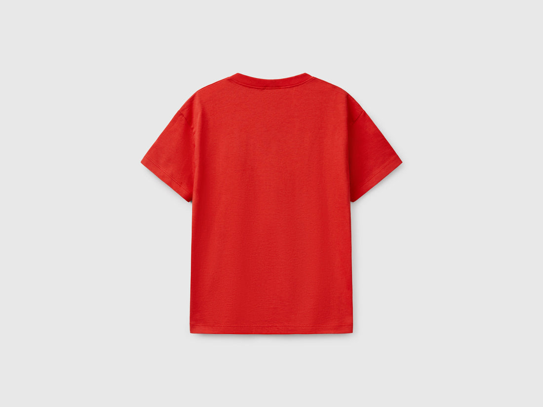 Benetton_Short Sleeve T-Shirt in 100% Cotton_3I1XC10N3_19Q_02