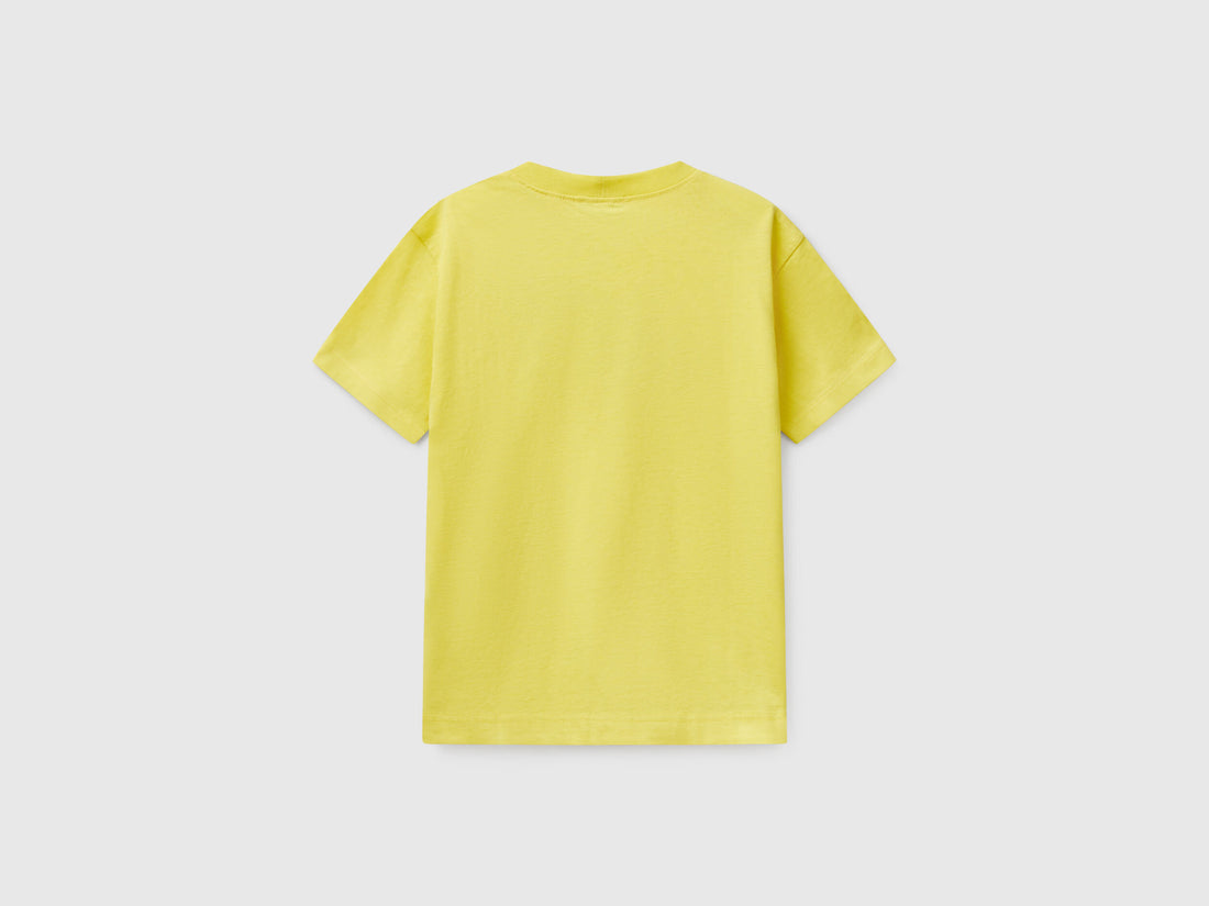 Benetton_Short Sleeve T-Shirt in 100% Cotton_3I1XC10N3_1T1_02