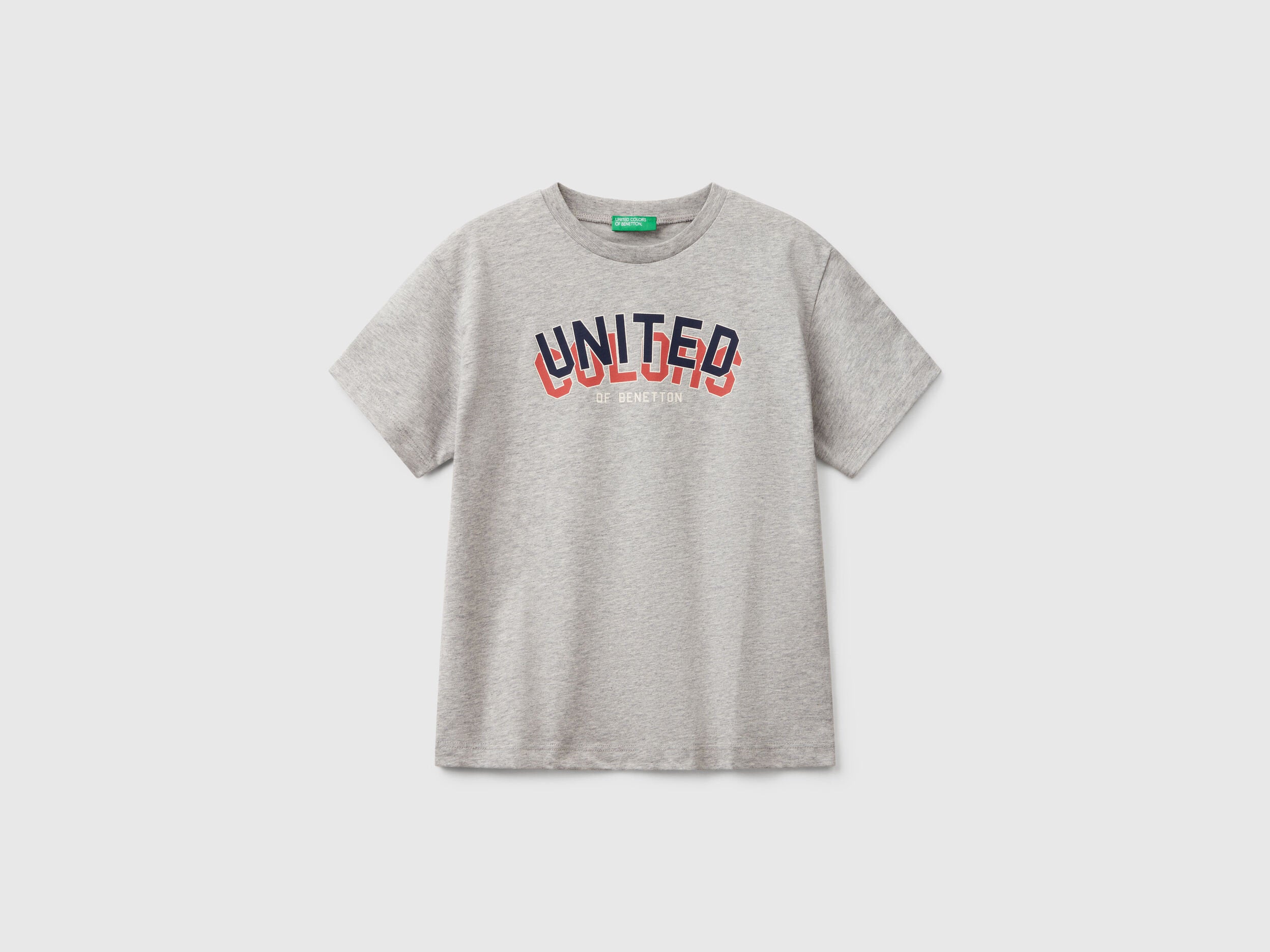 Benetton_Short Sleeve T-Shirt in 100% Cotton_3I1XC10N3_501_01