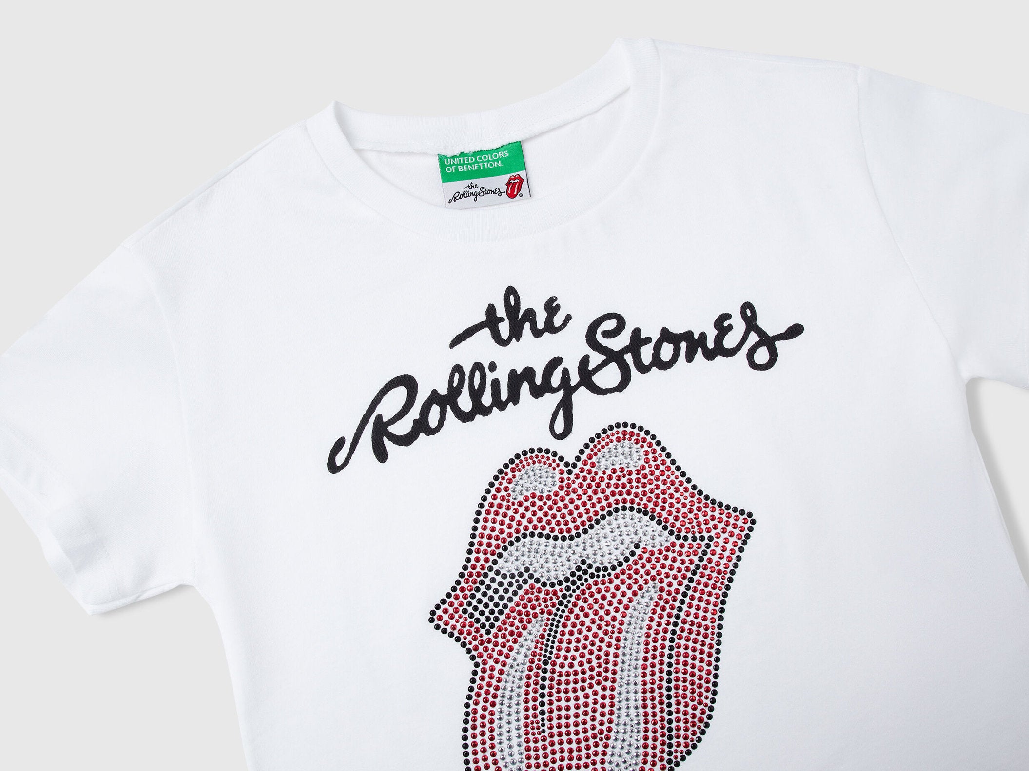 Benetton_"The Rolling Stones" Cropped T-Shirt_3I1XC10NW_101_02