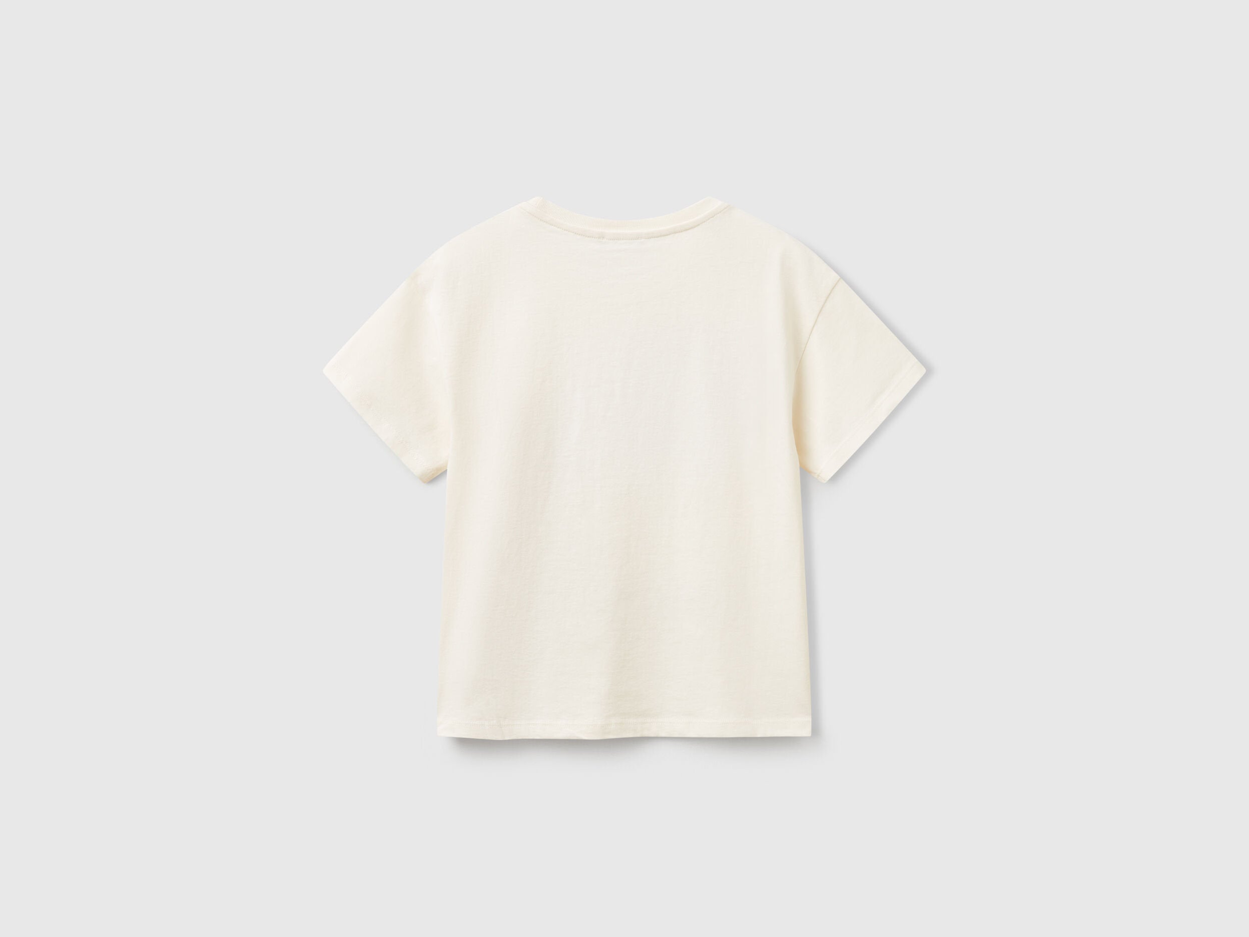 Benetton_T-Shirt with Print and Sequins_3I1XC10NY_0R2_02