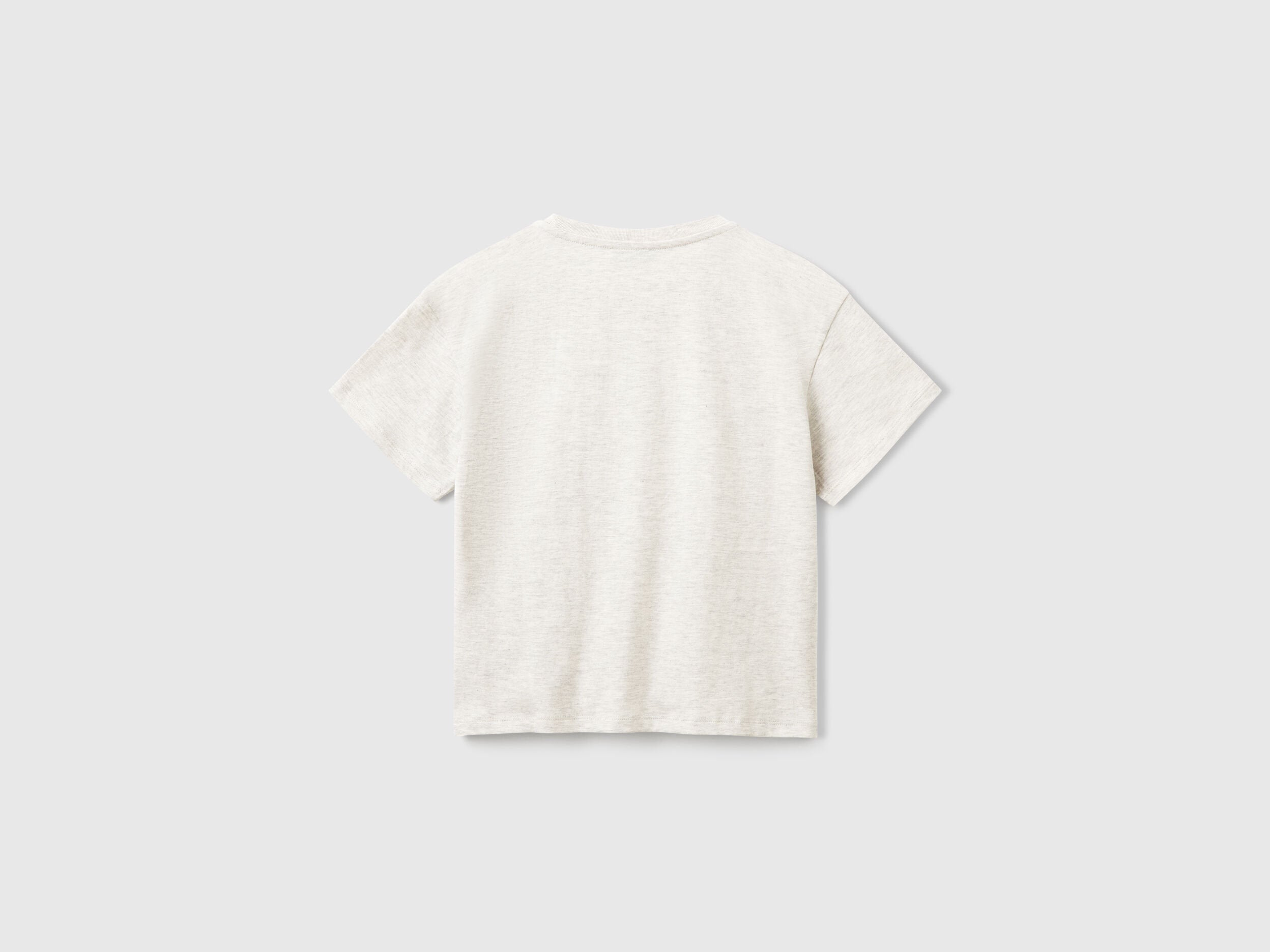 Benetton_T-Shirt with Print and Sequins_3I1XC10NY_517_02