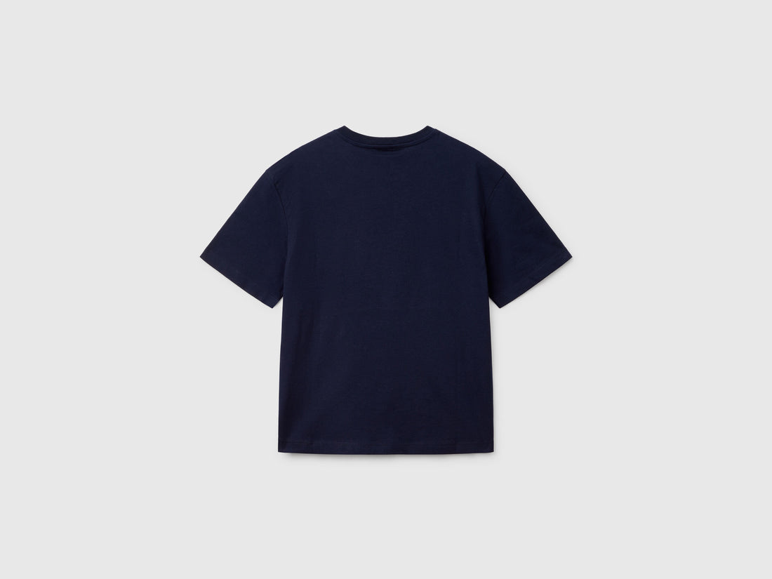 Benetton_Short Sleeve T-Shirt in Organic Cotton_3I1XC10O4_016_02