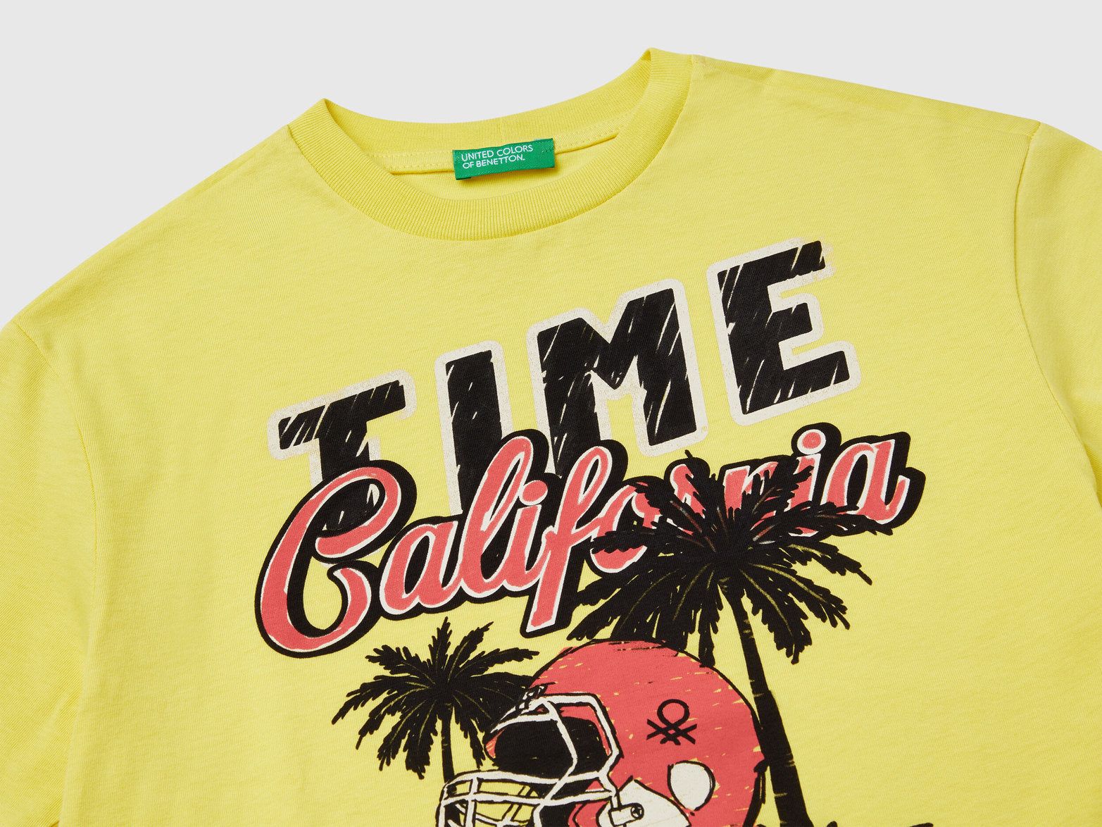 Benetton_Short Sleeve T-Shirt in Organic Cotton_3I1XC10O4_1T1_03