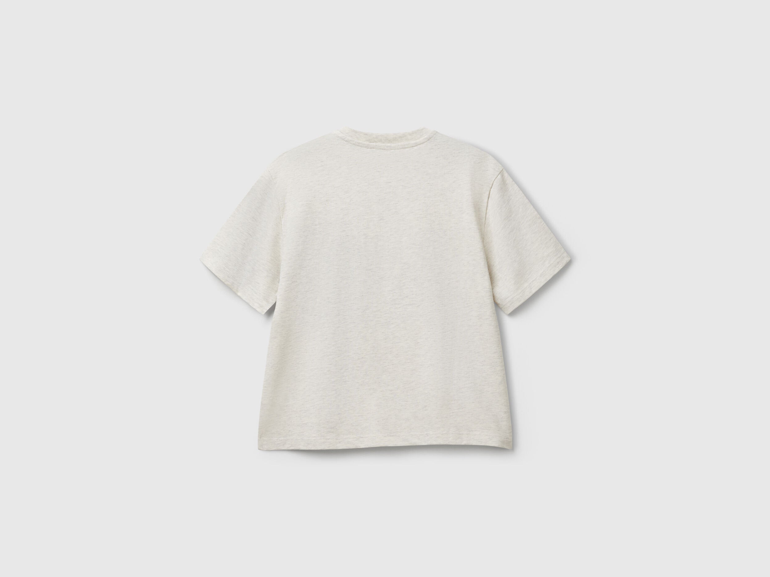 Benetton_Short Sleeve T-Shirt in Cotton_3I1XC10O4_517_02