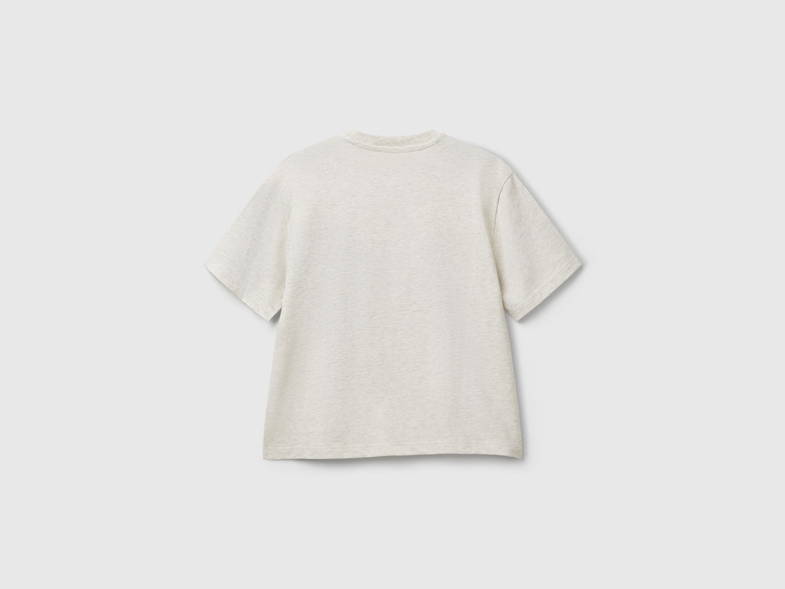 Benetton_Short Sleeve T-Shirt in Cotton_3I1XC10O4_517_02