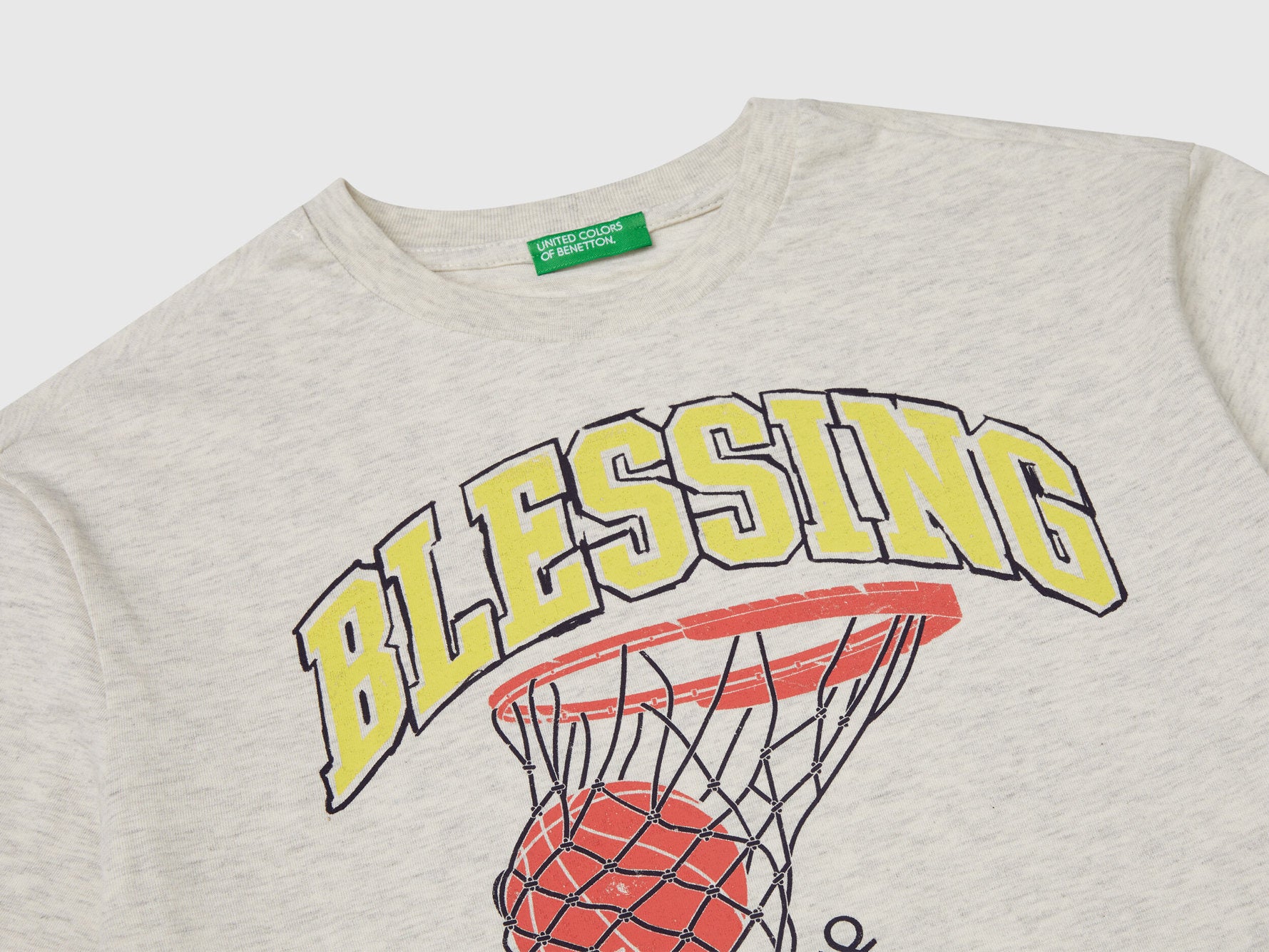 Benetton_Short Sleeve T-Shirt in Cotton_3I1XC10O4_517_03