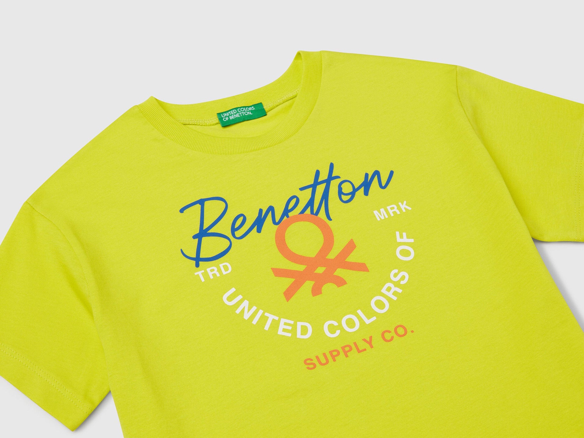 Benetton_T-Shirt with Logo_3I1XC10OO_29B_03