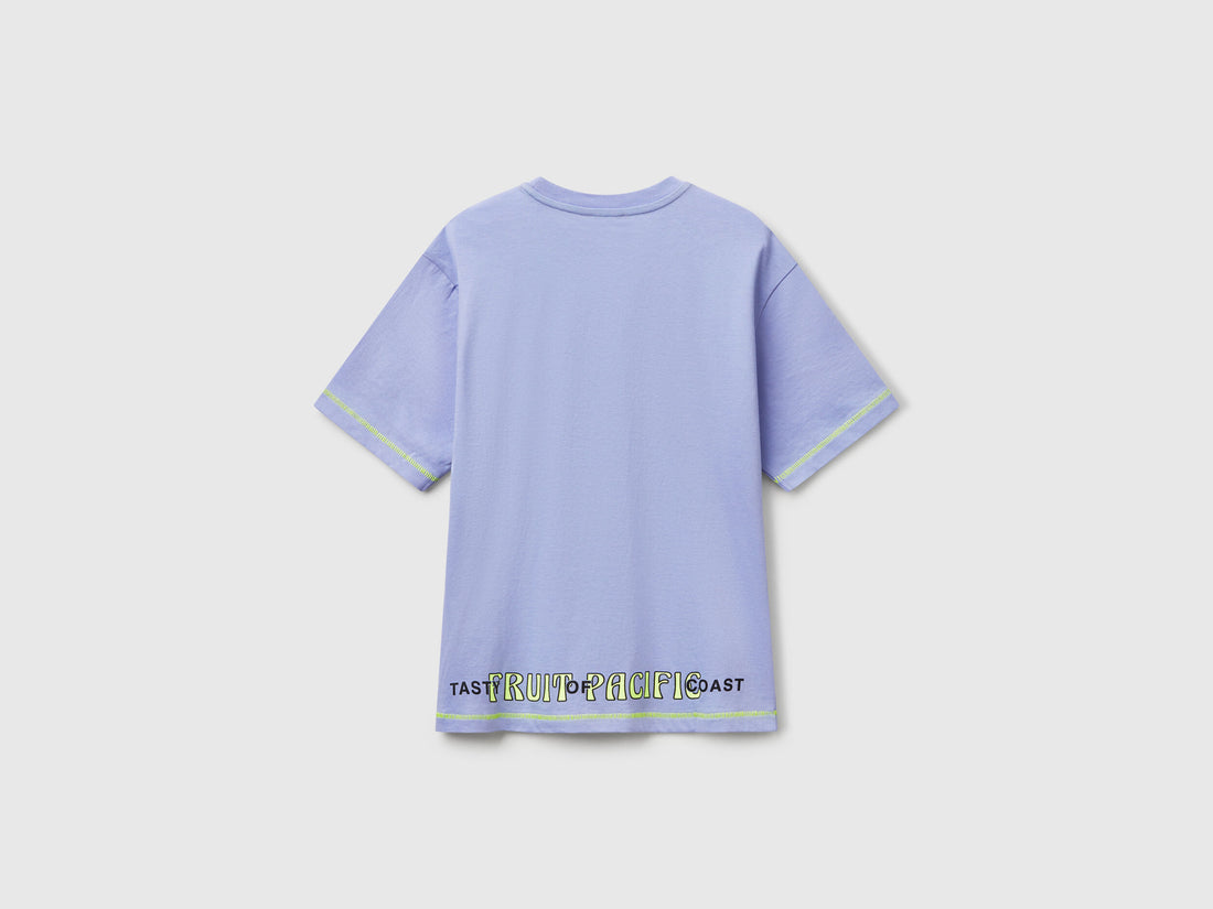 Benetton_T-Shirt with Print on Front and Back_3I1XC10P6_34V_02