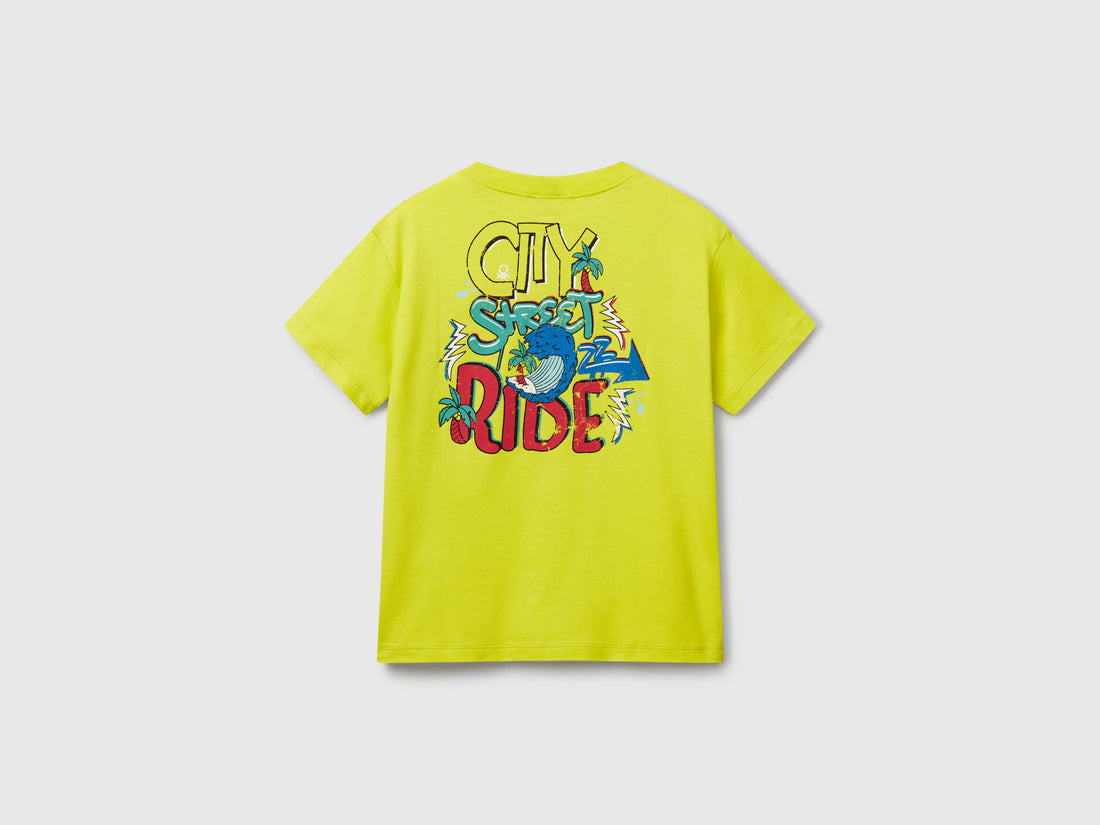 Benetton_Cotton T-Shirt with Print_3I1XC10P7_29B_02