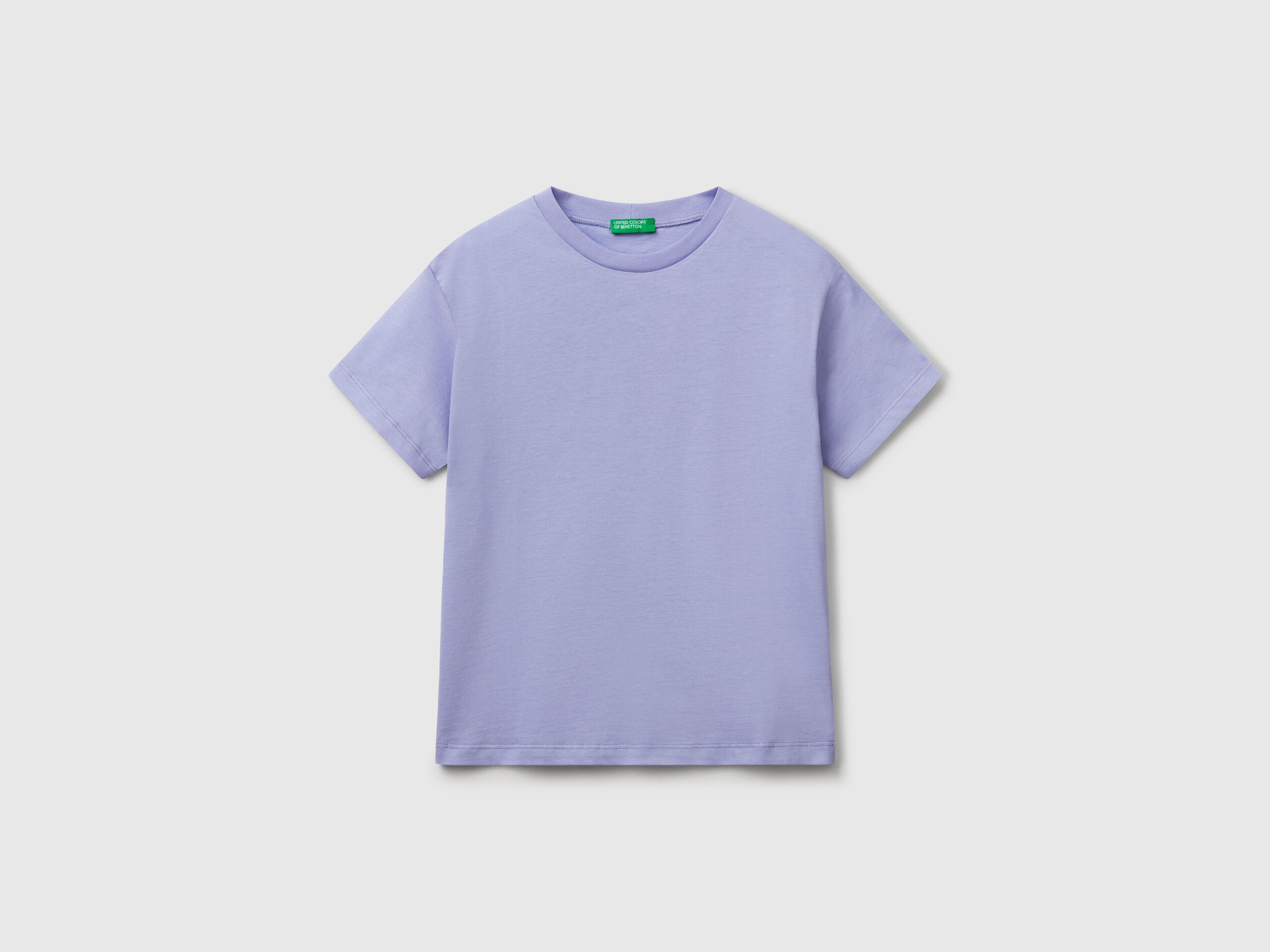 Benetton_Cotton T-Shirt with Print_3I1XC10P7_34V_01
