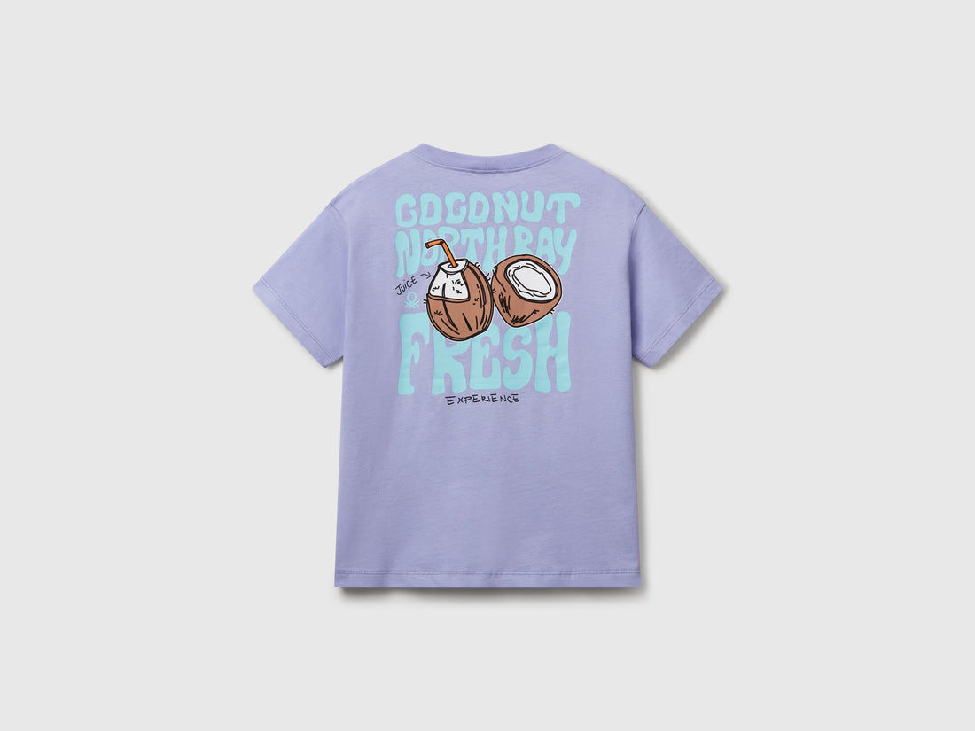 Benetton_Cotton T-Shirt with Print_3I1XC10P7_34V_02