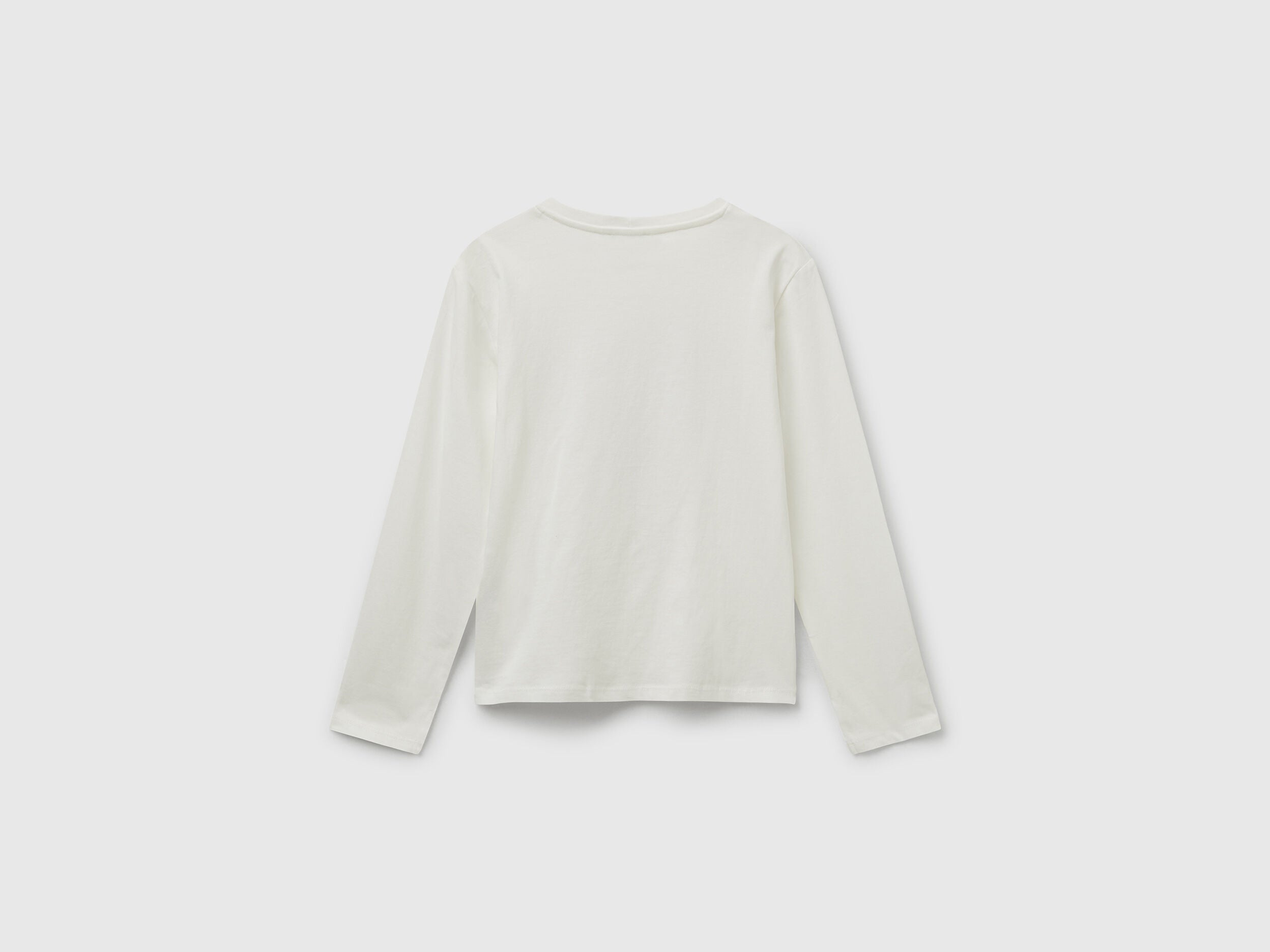 Benetton_Burgundy_Cotton T-Shirt with Sequins_3I1XC10QJ_236_02