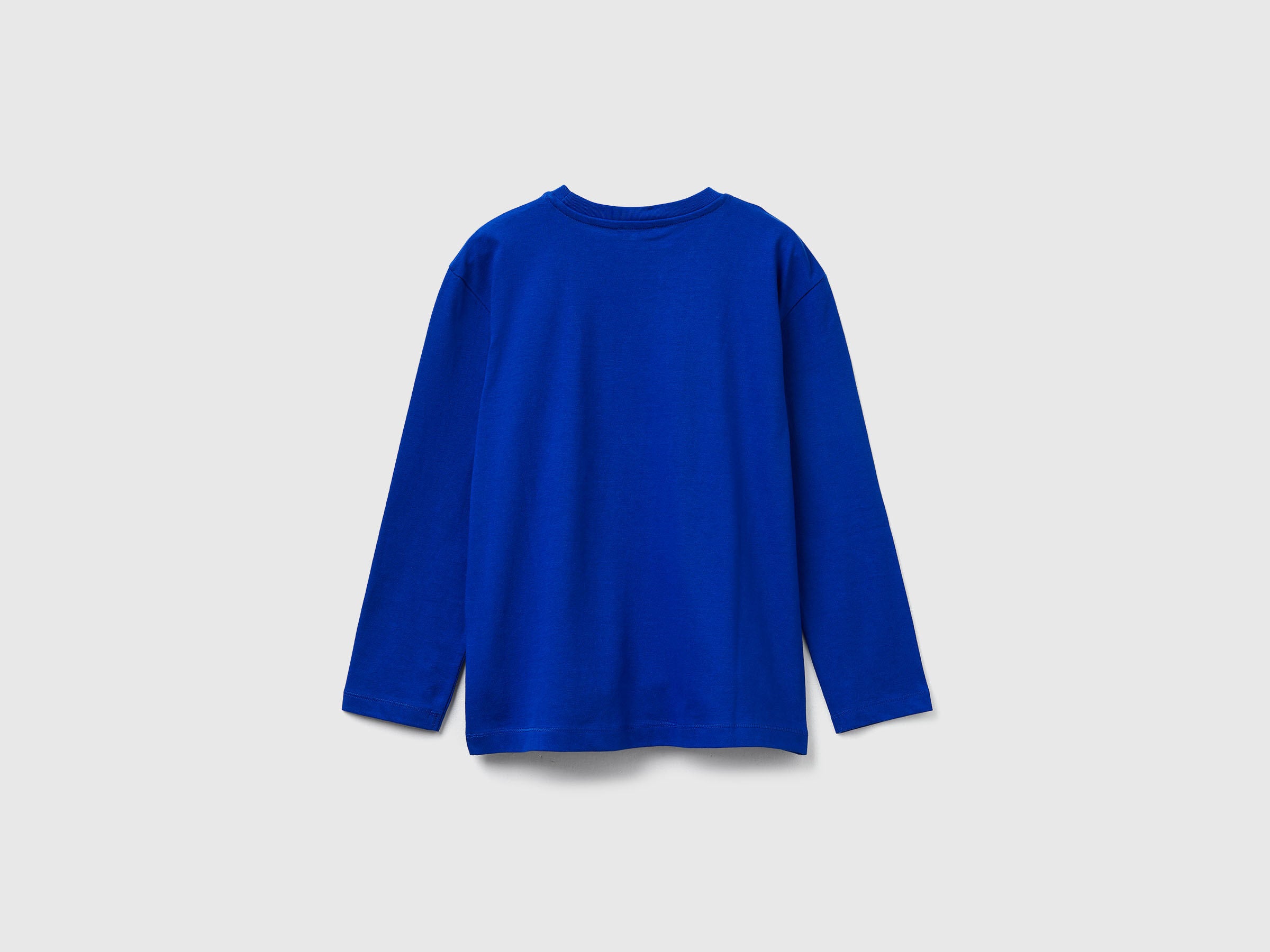 Benetton_Bright Blue_T-Shirt with Print_3I1XC10QR_19R_02