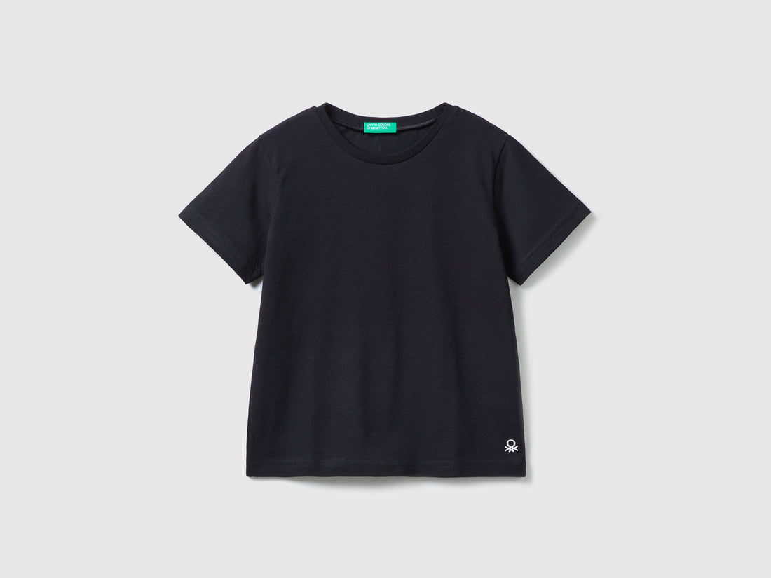 Benetton_T-Shirt In Organic Cotton_3I1XG106Z_100_01