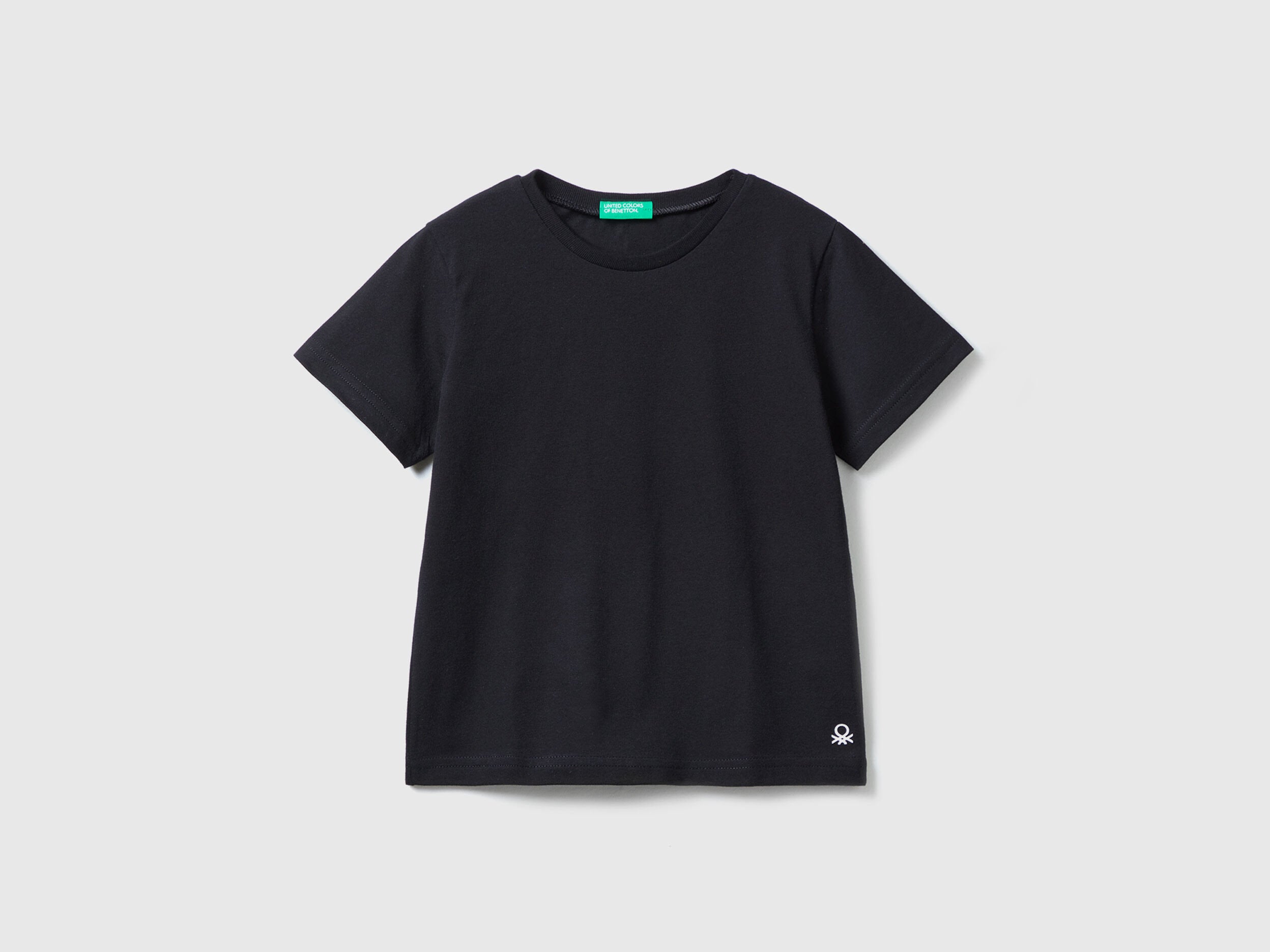 Benetton_T-Shirt In Organic Cotton_3I1XG106Z_100_01